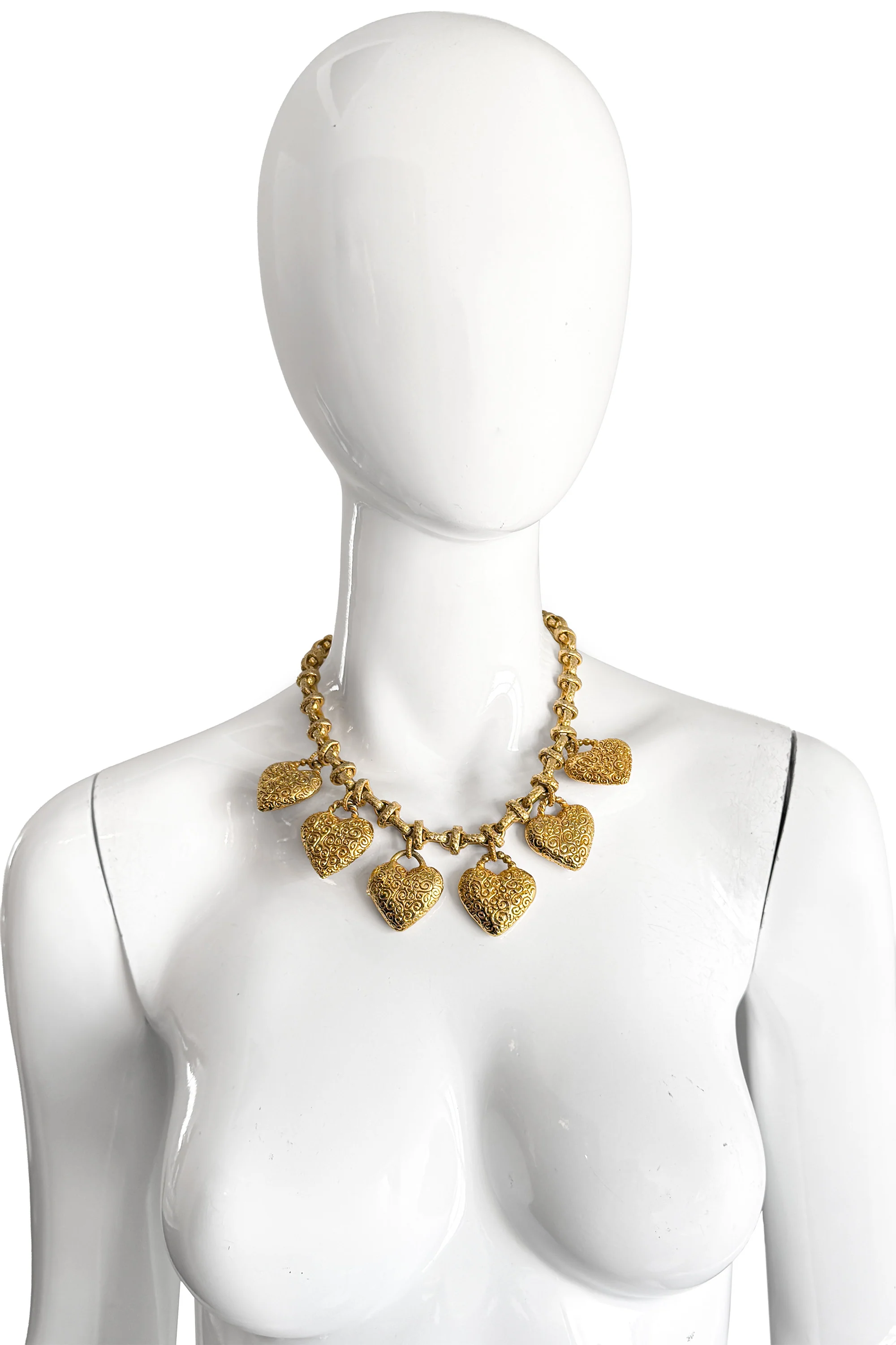 Heart Charm Dangle Necklace II - Image 2