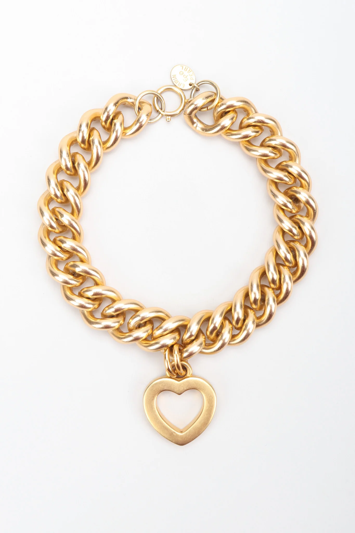 Heart Pendant Chain Collar - Image 3