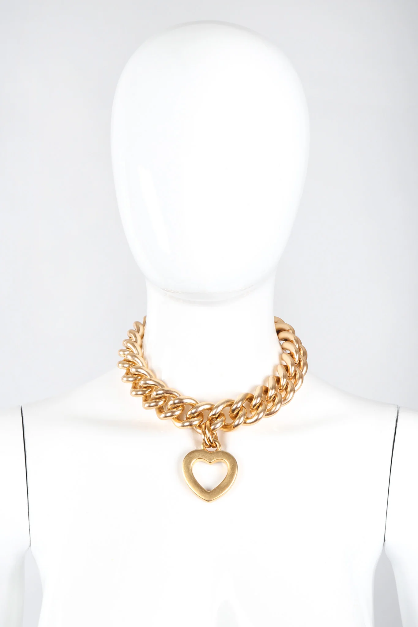 Heart Pendant Chain Collar - Image 6