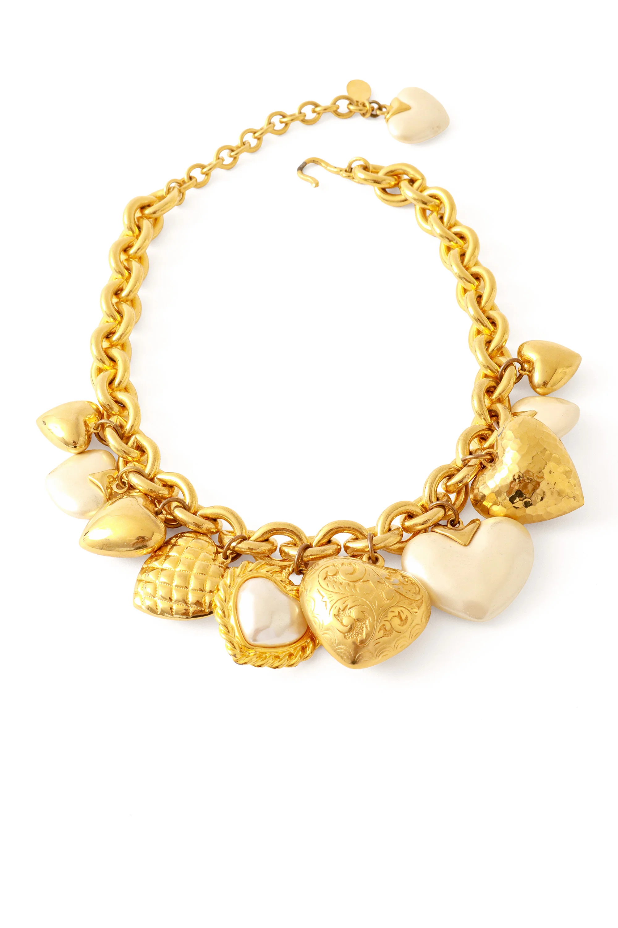 Heart Pillow Charm Necklace