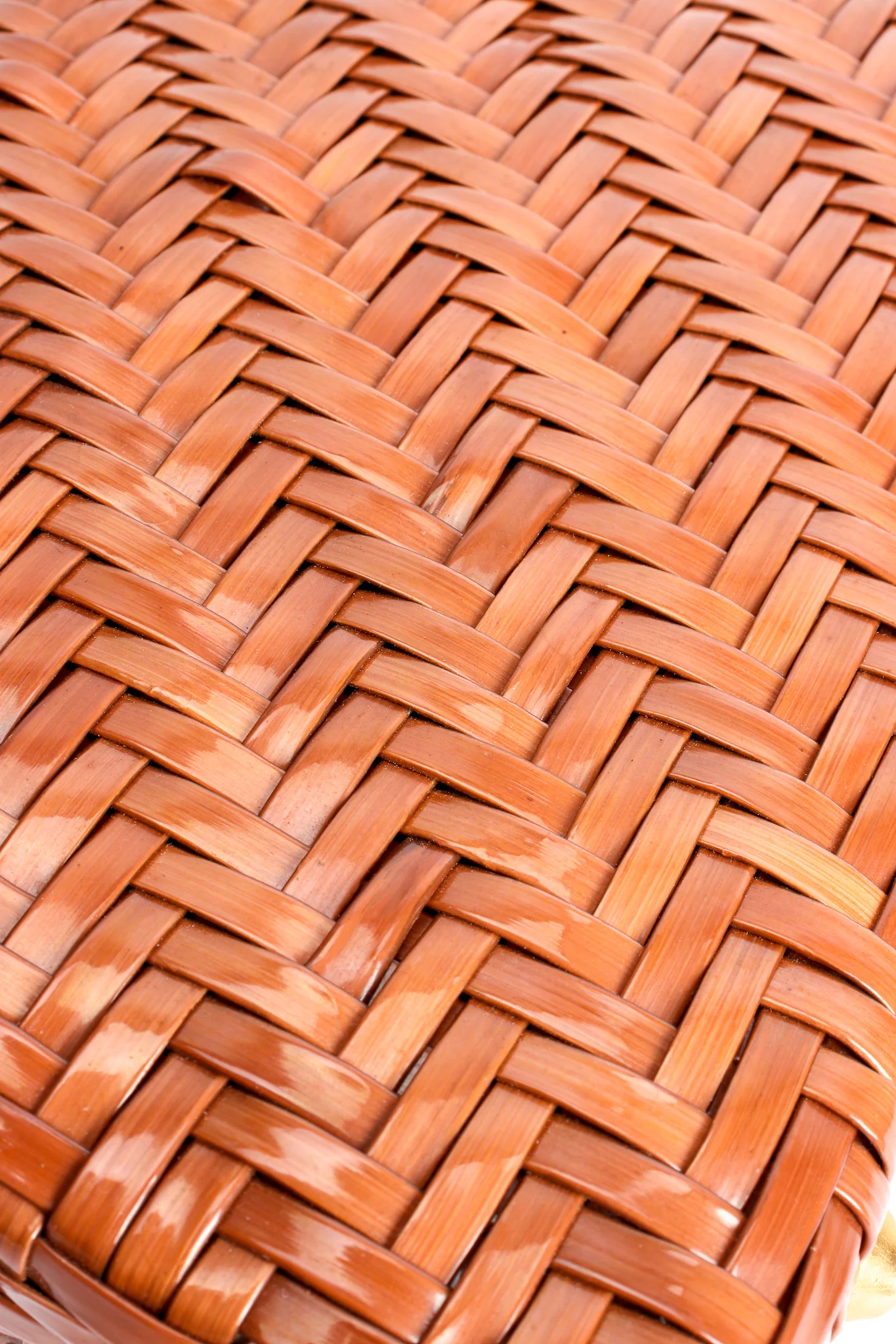 Herringbone Wicker Box Bag - Image 9