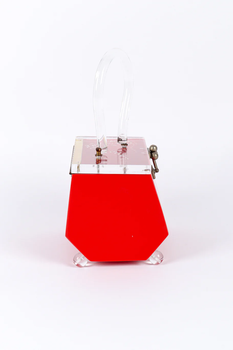 Hexagon Lucite Box Bag - Image 2