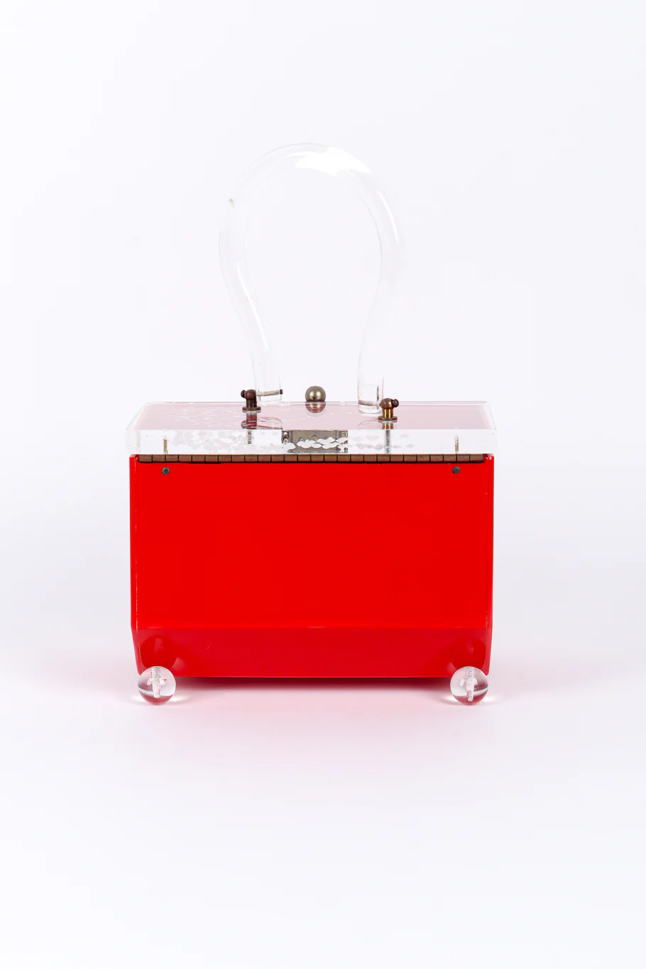 Hexagon Lucite Box Bag - Image 4