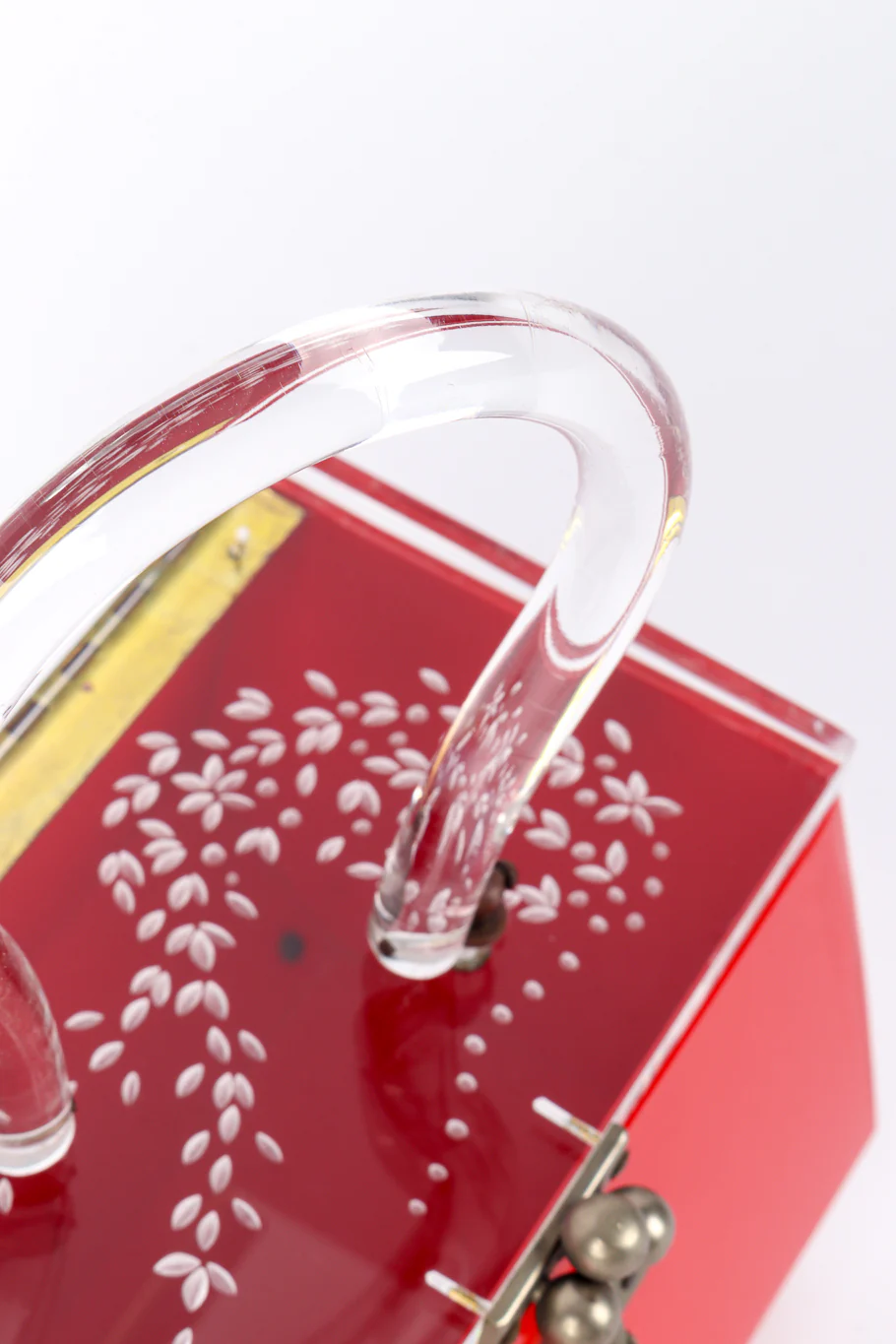 Hexagon Lucite Box Bag - Image 6