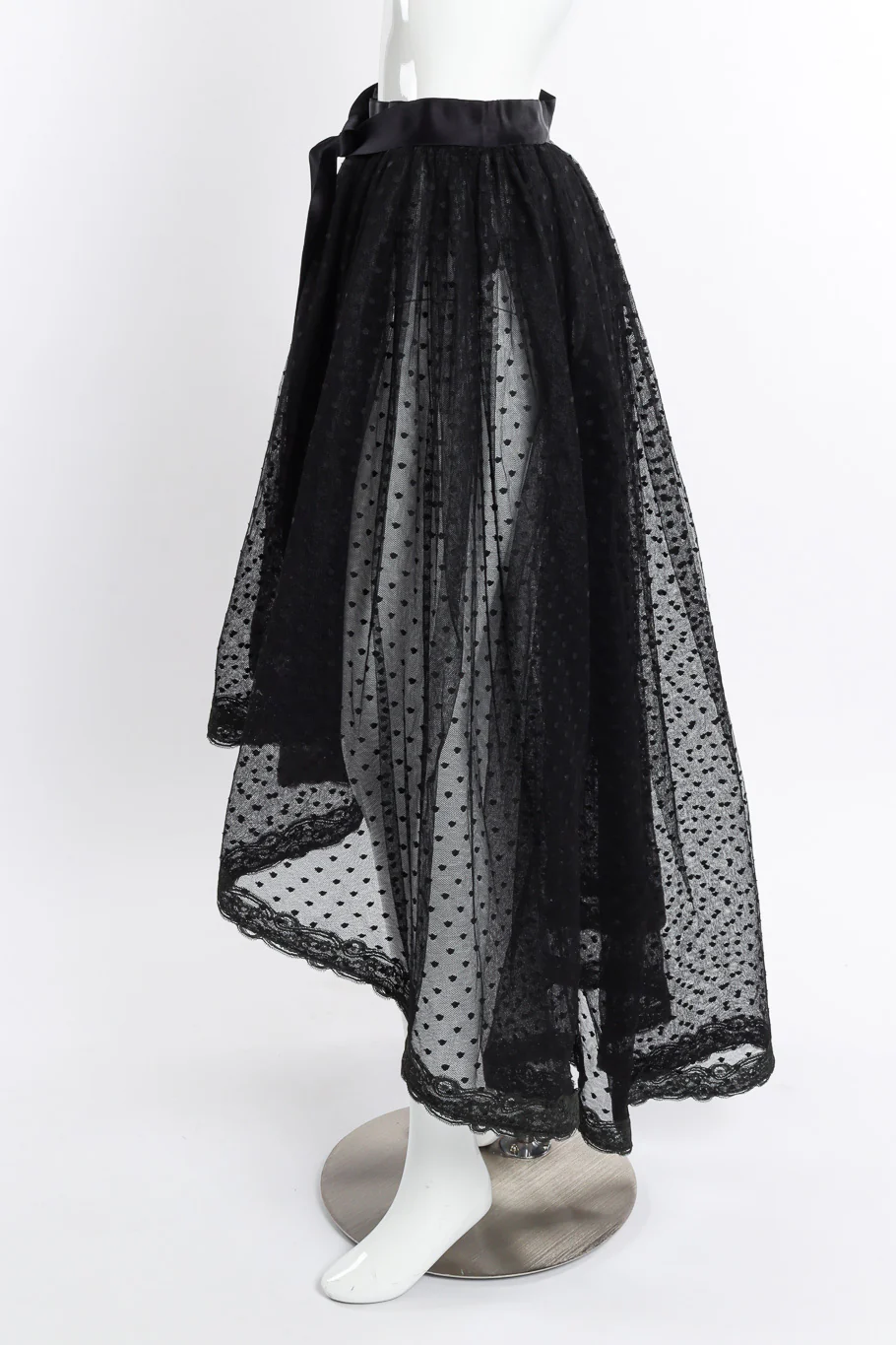 High Low Dotted Tulle Skirt - Image 3