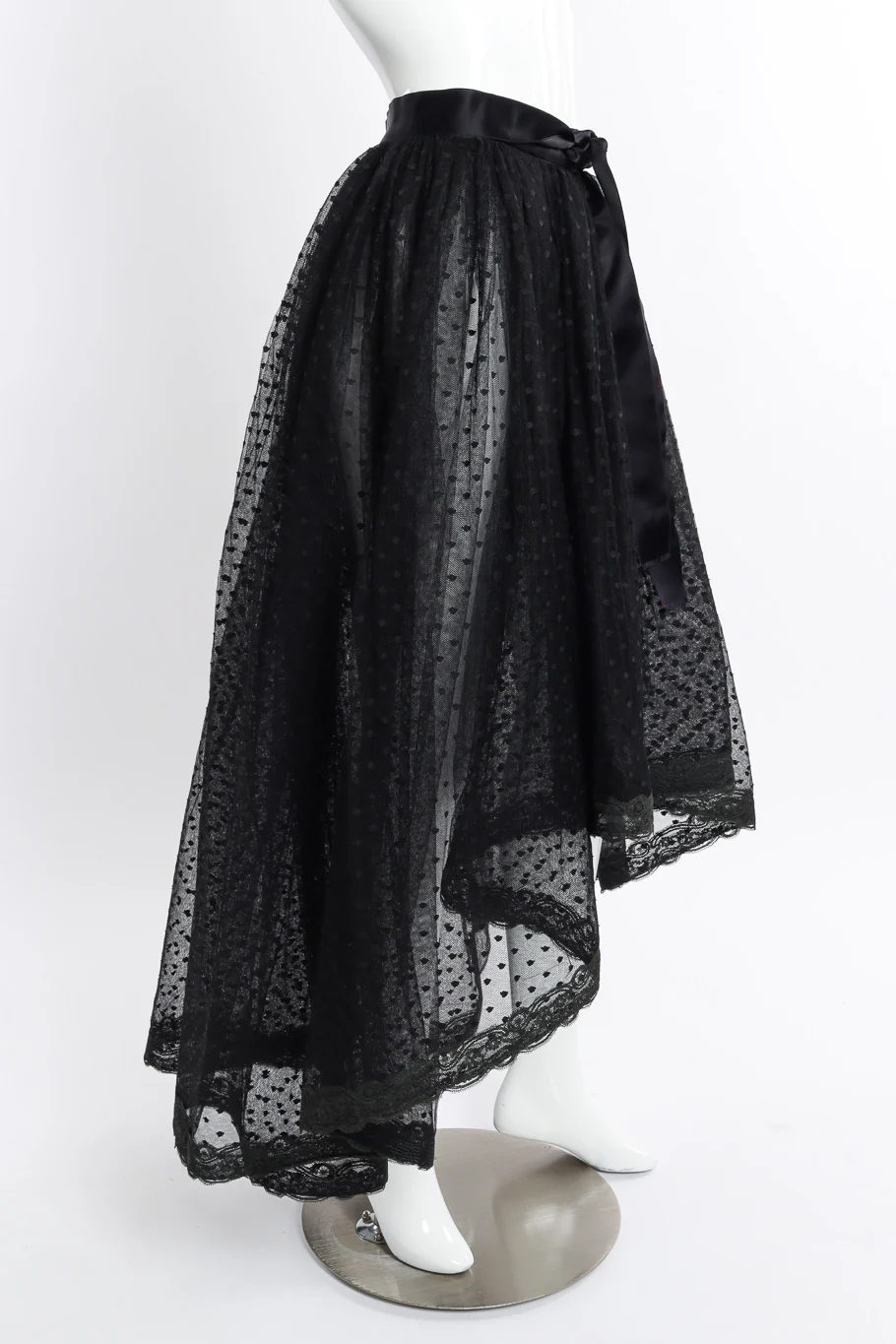 High Low Dotted Tulle Skirt - Image 5