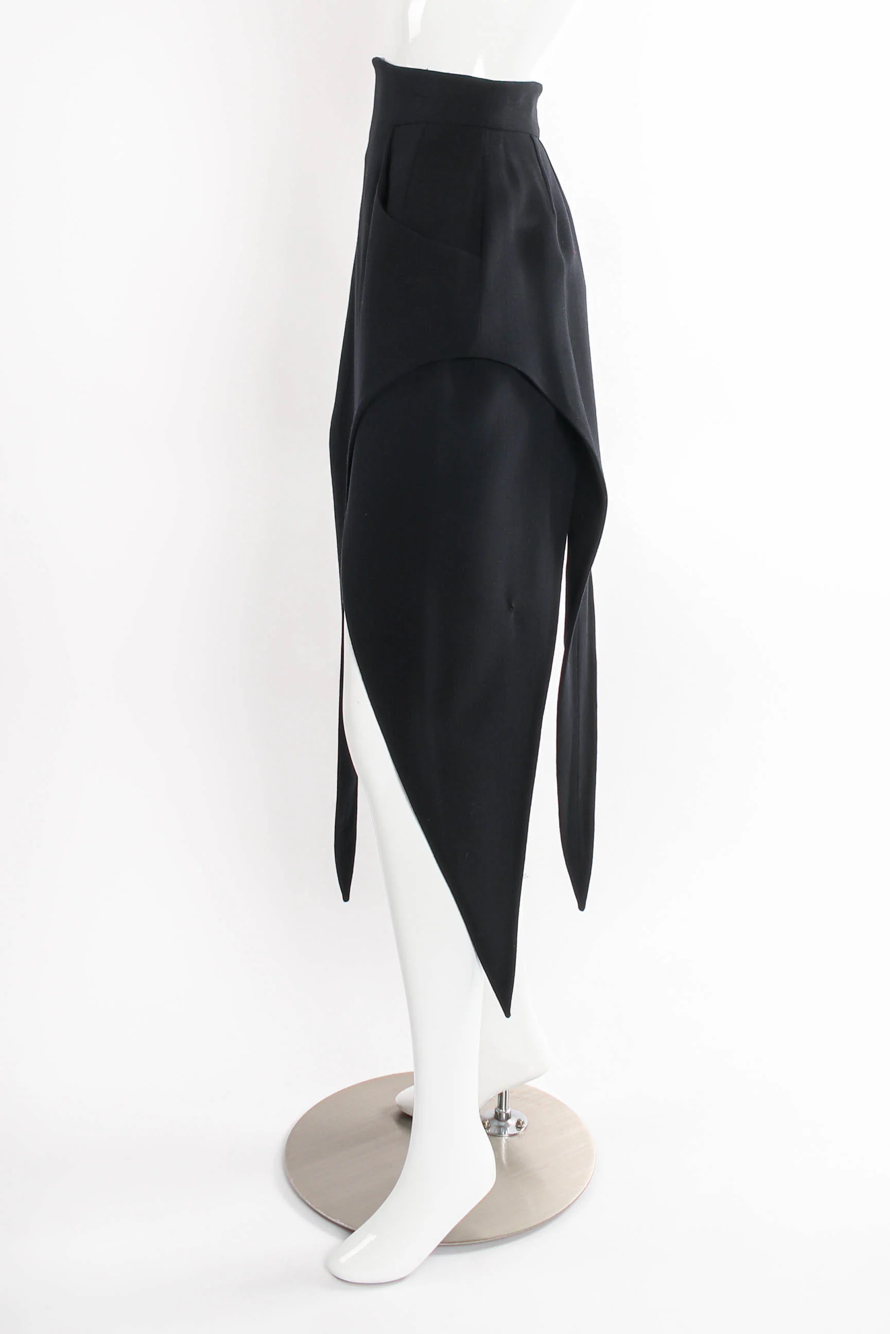 High Waist Pointed Hem Skirt III - Image 3