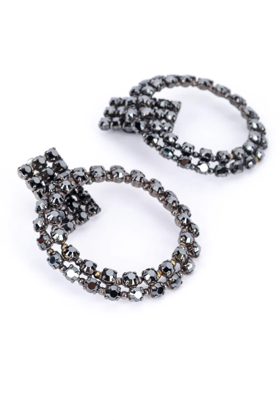 Hinged Hoop Drop Earrings - Image 3