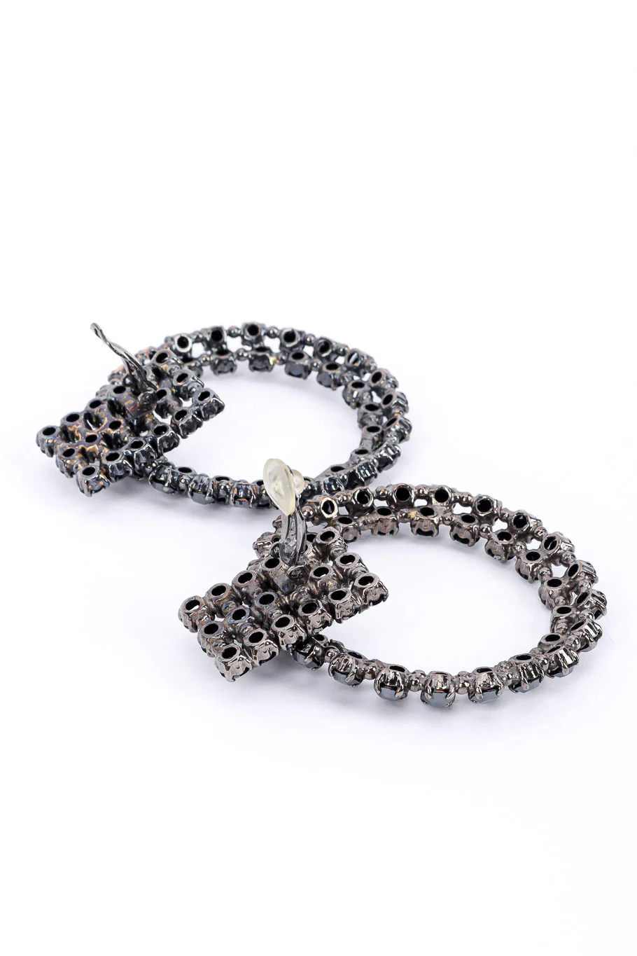 Hinged Hoop Drop Earrings - Image 6