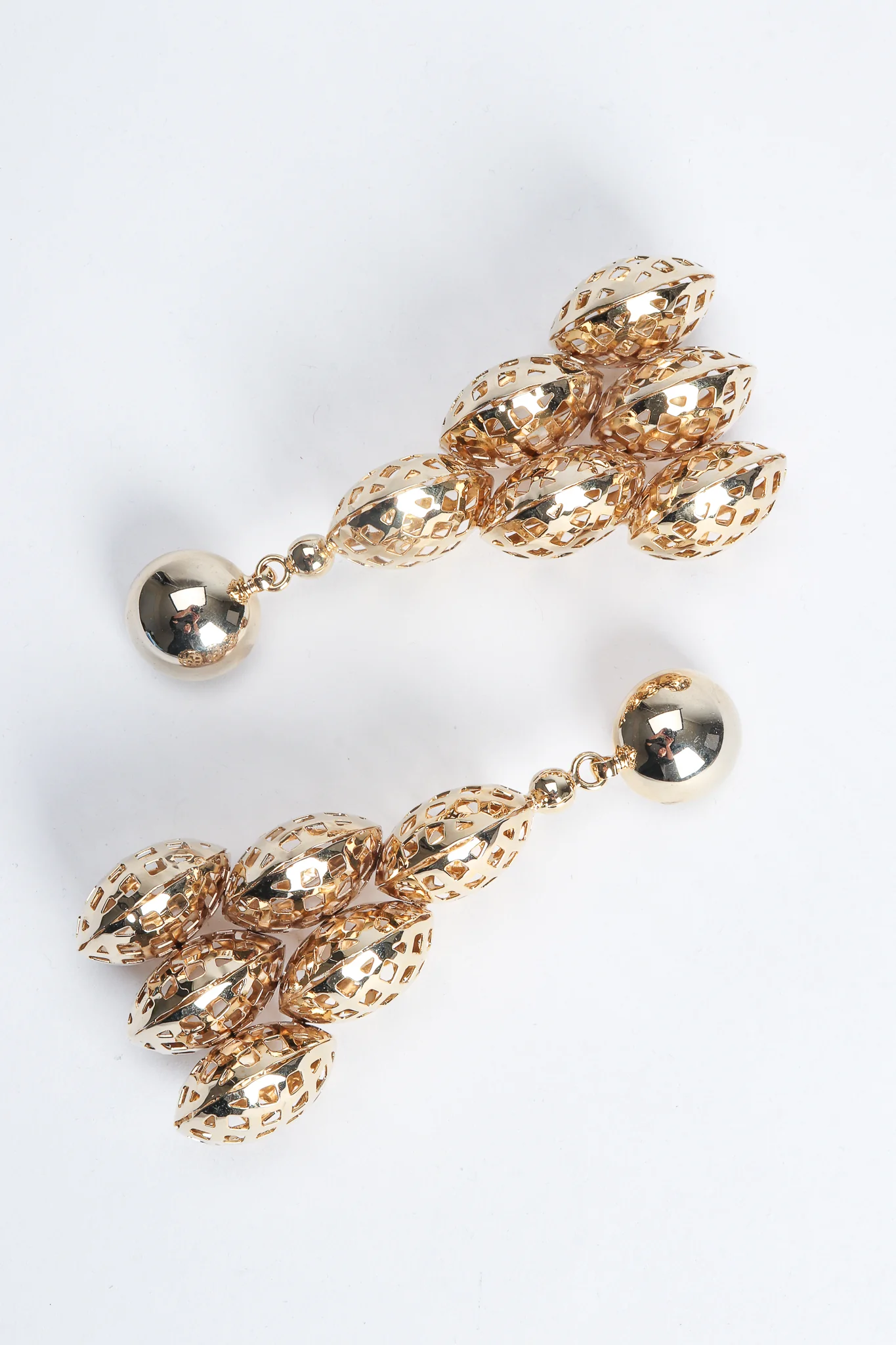 Honeycomb Pyramid Earrings - Image 2
