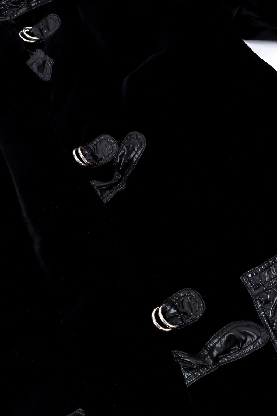 Hooded Duffle Velvet Coat - Image 6