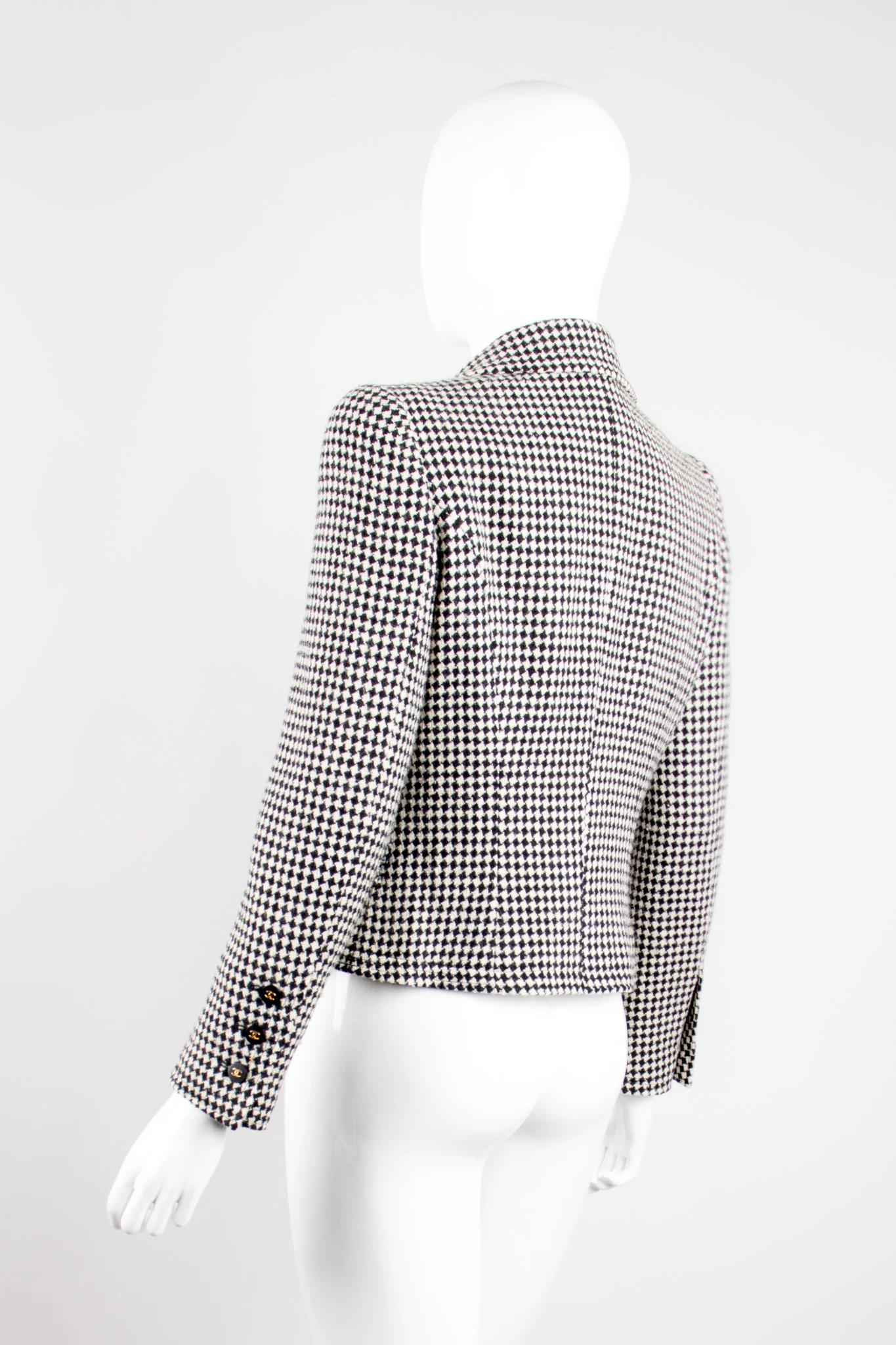 Hook Front Houndstooth Jacket - Image 5