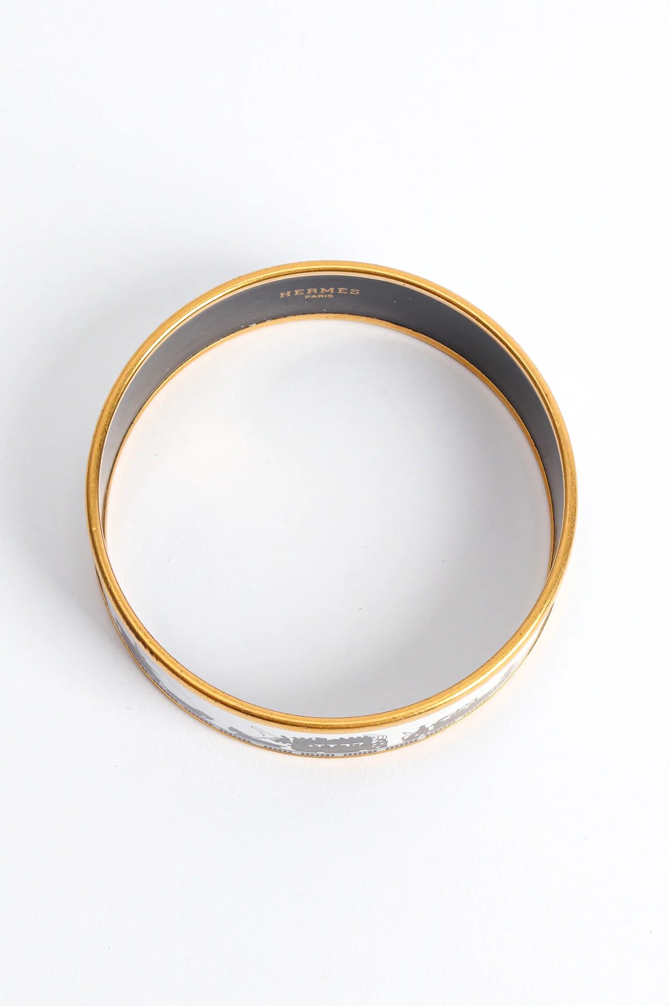 Horse Carriage Wide Enamel Bracelet - Image 9