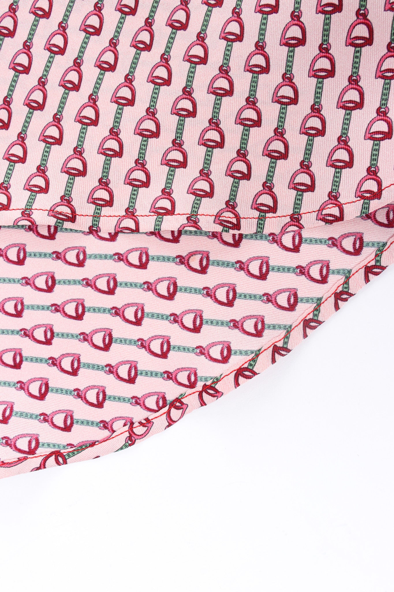 Horsebit Print Silk Blouse - Image 10