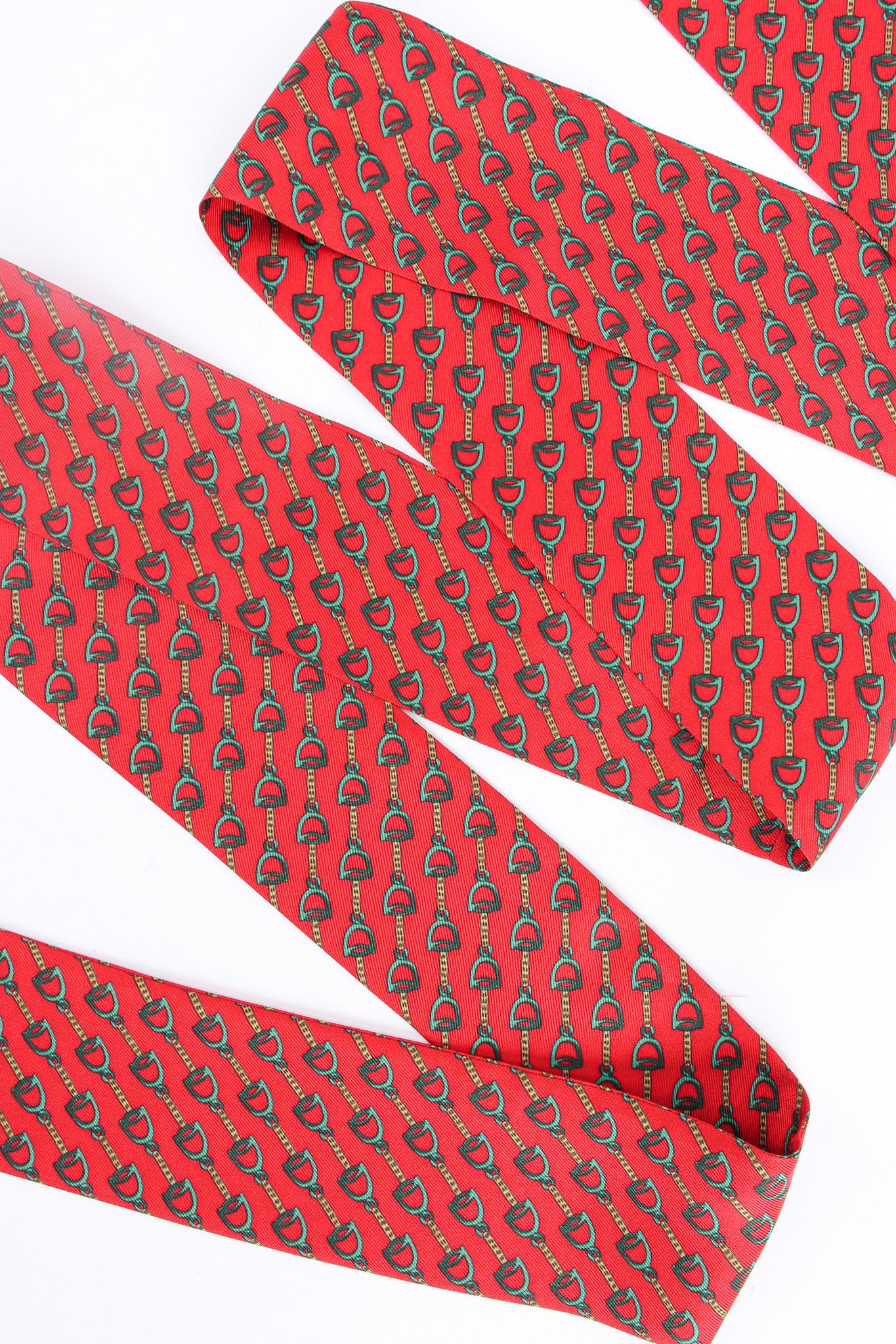 Horsebit Print Silk Blouse - Image 6
