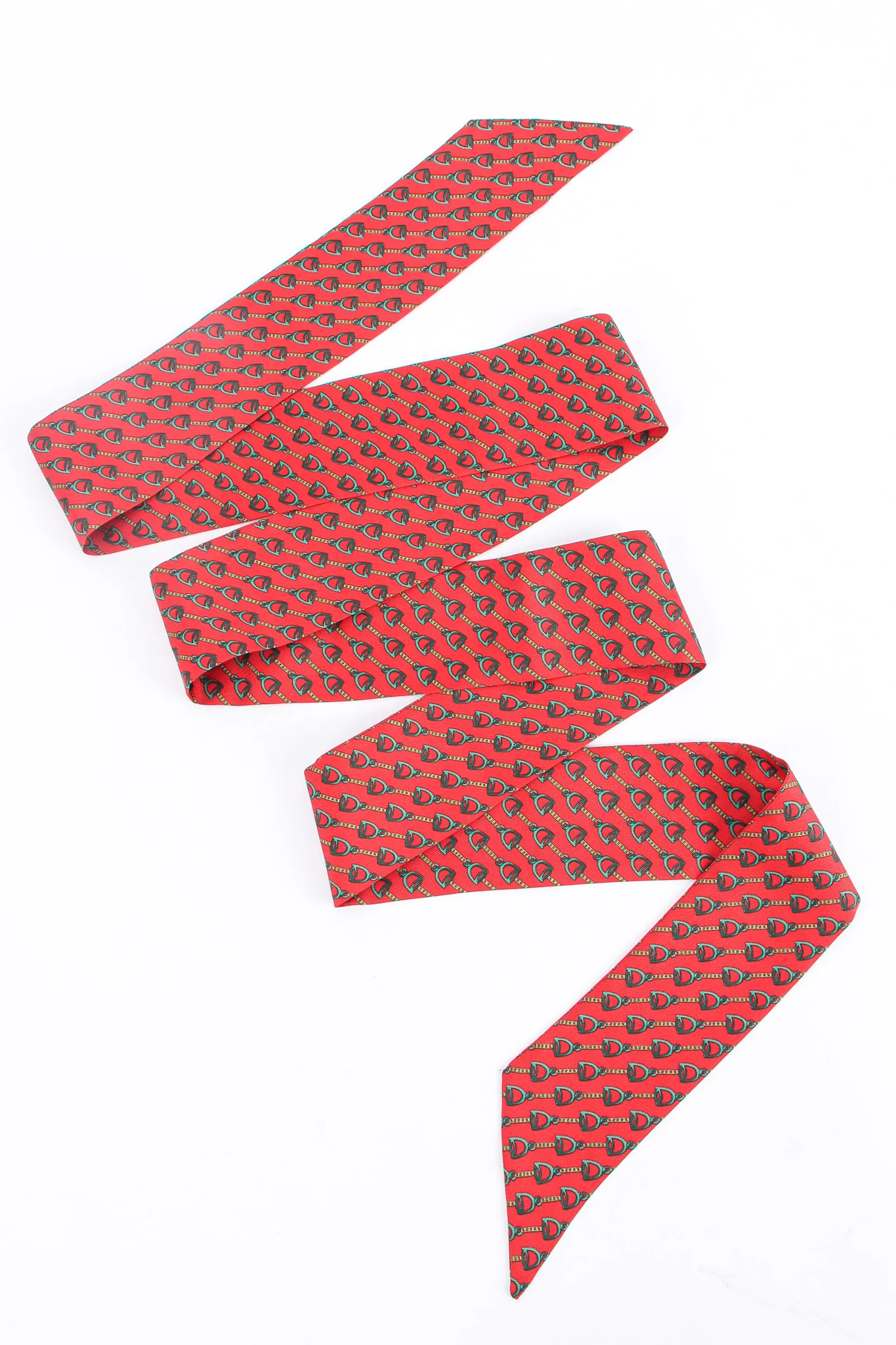 Horsebit Print Silk Blouse - Image 7