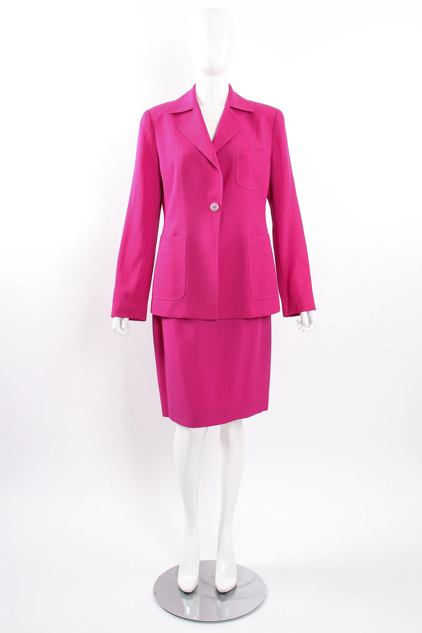 Hot Herringbone Jacket & Skirt Suit - Image 3