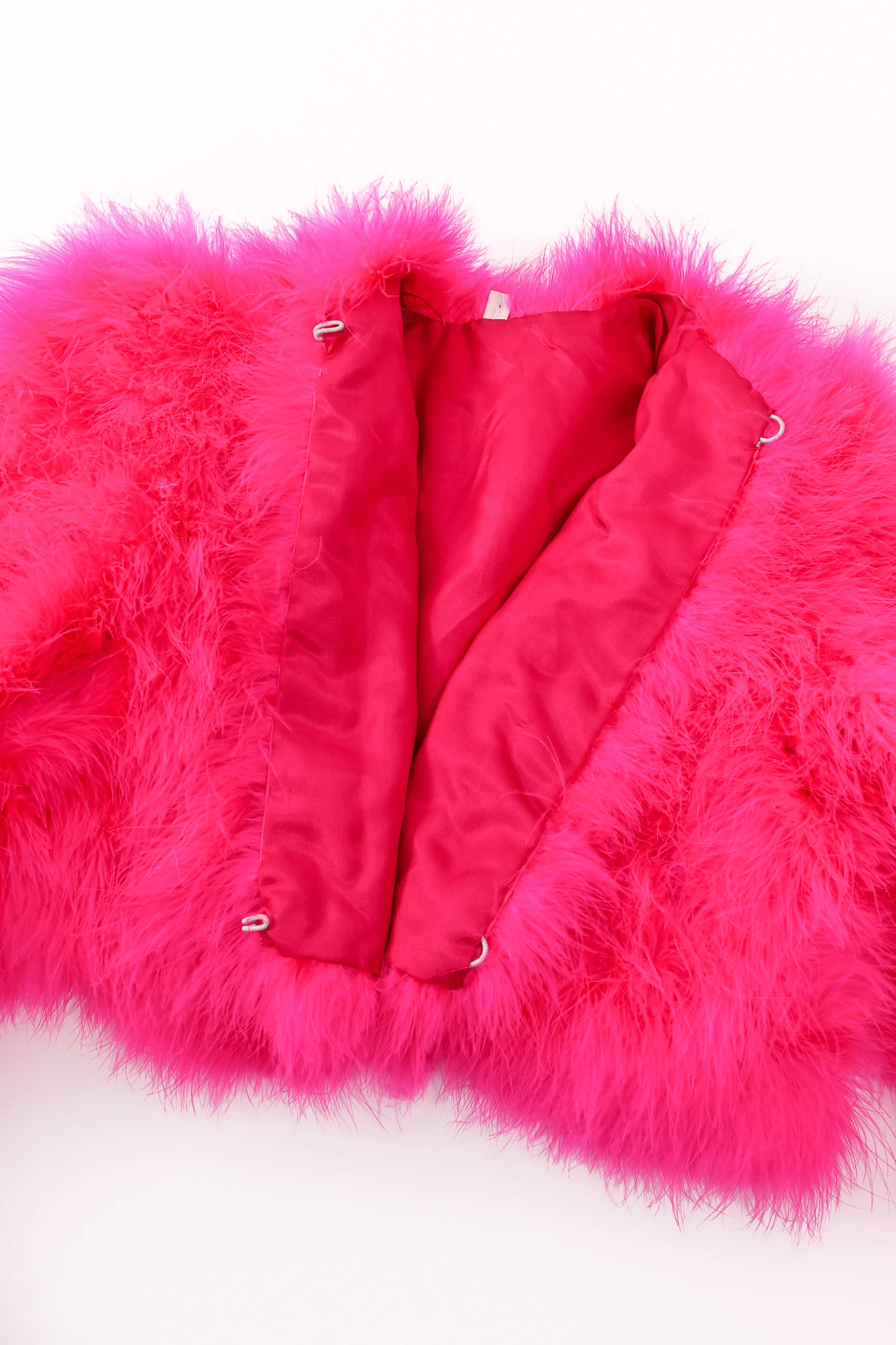Hot Marabou Cropped Jacket - Image 13