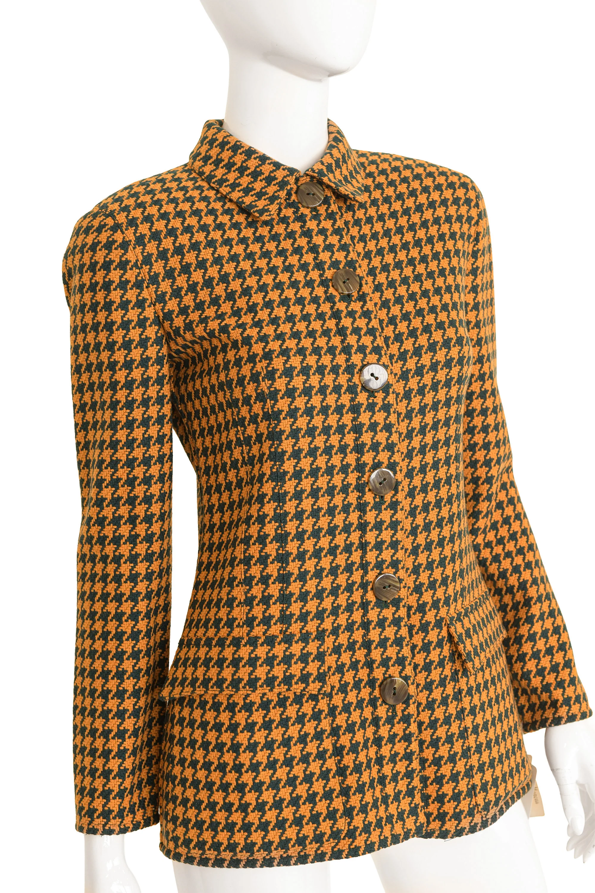Houndstooth Knit Jacket - Image 5
