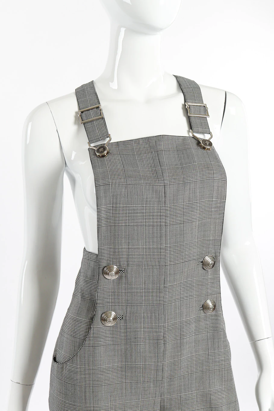 Houndstooth Overall Jumpsuit - Image 4