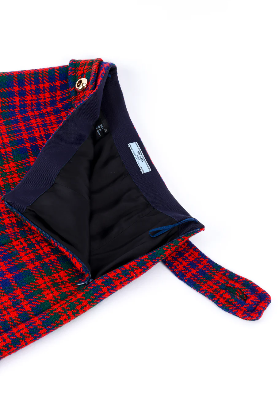 Houndstooth Plaid Mini Skirt - Image 7