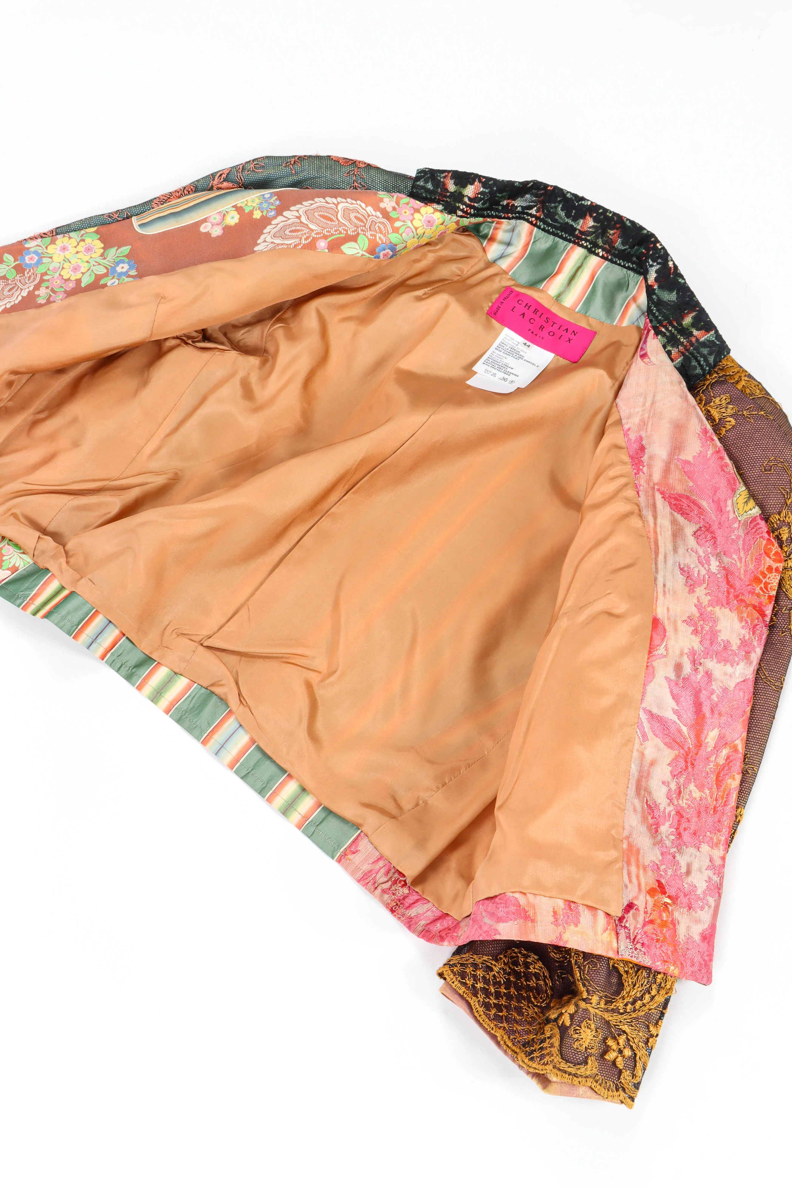 Imperial Lace Brocade Crop Jacket - Image 7