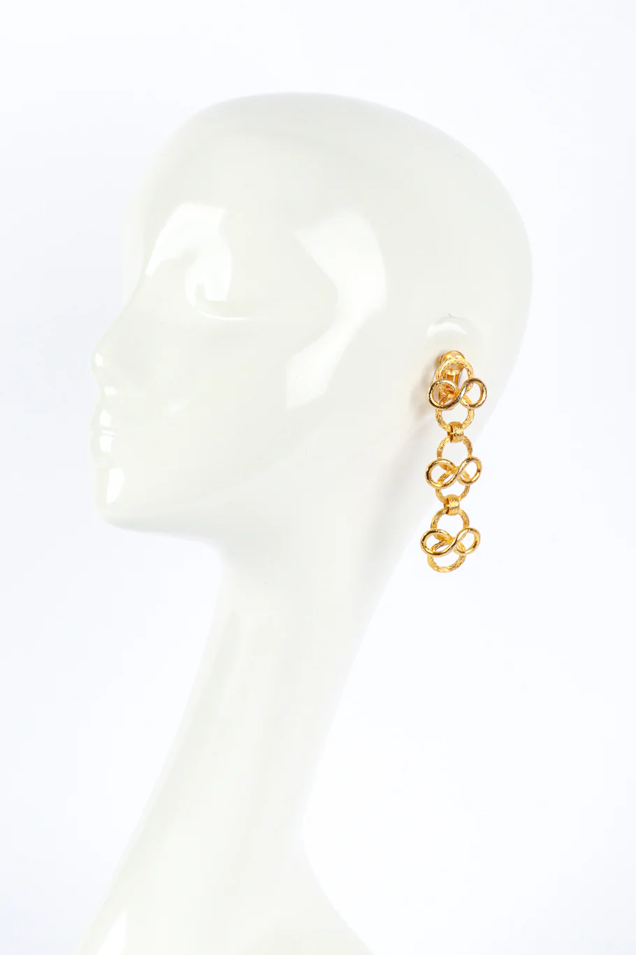 Infinity Link Drop Earrings - Image 2