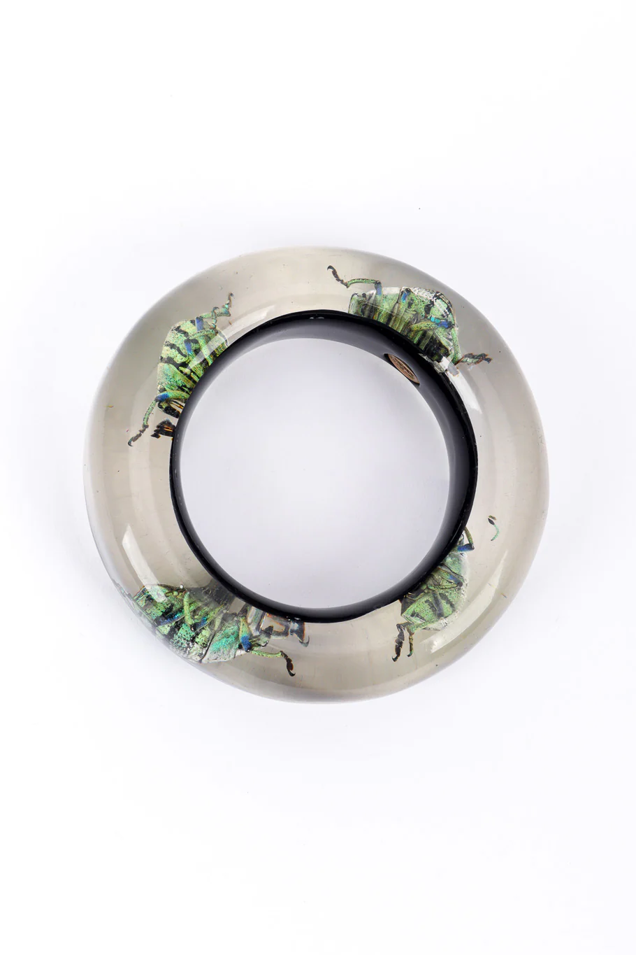 Iridescent Beetle Lucite Cuff II - Image 3