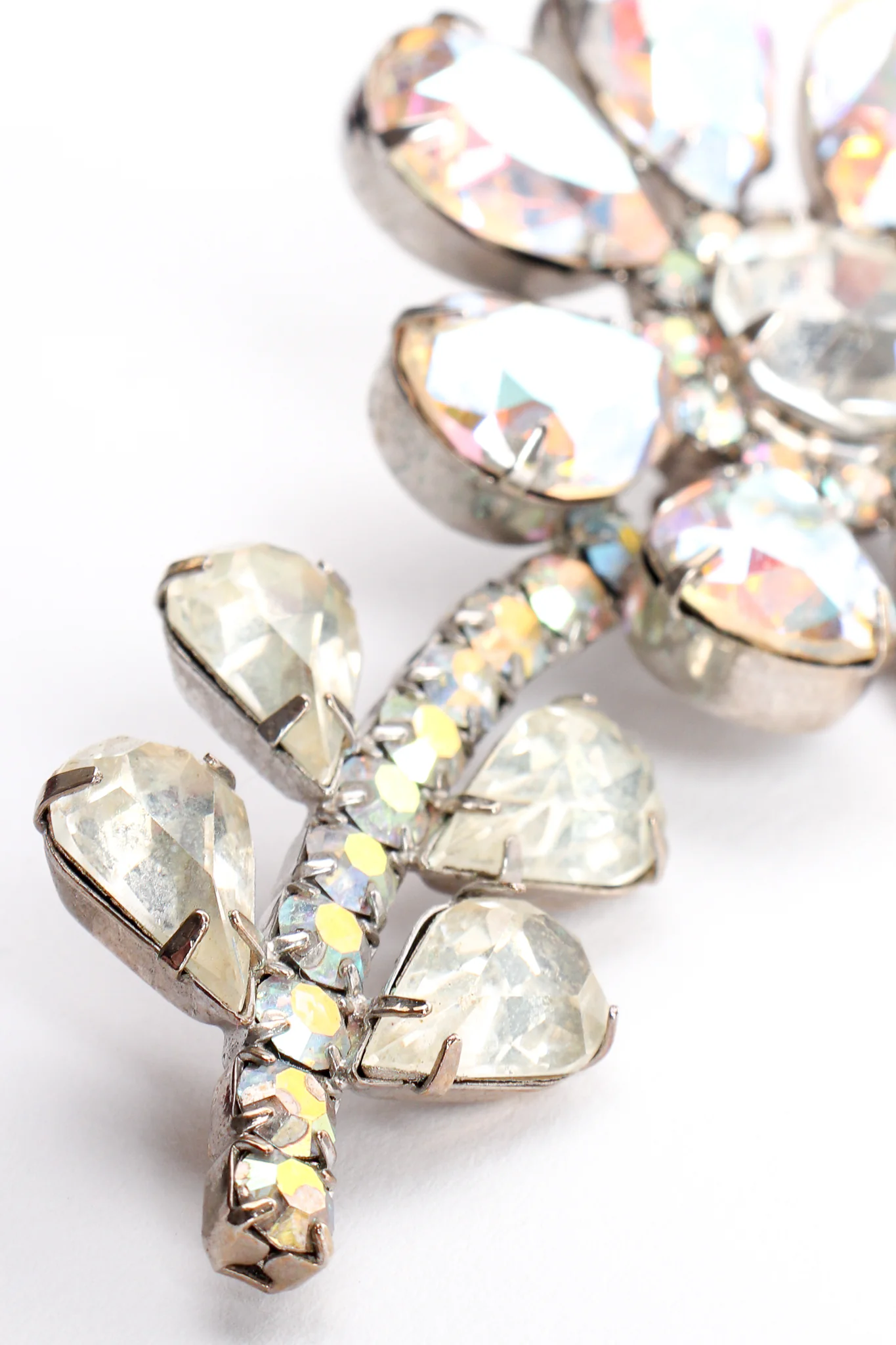 Iridescent Crystal Daisy Earrings - Image 7