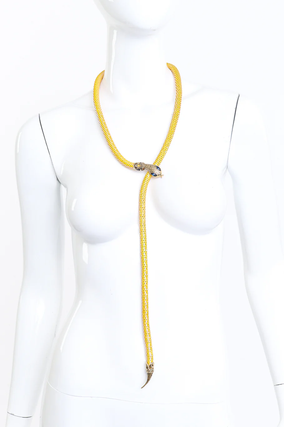 Iridescent Mesh Snake Necklace Belt - Image 3