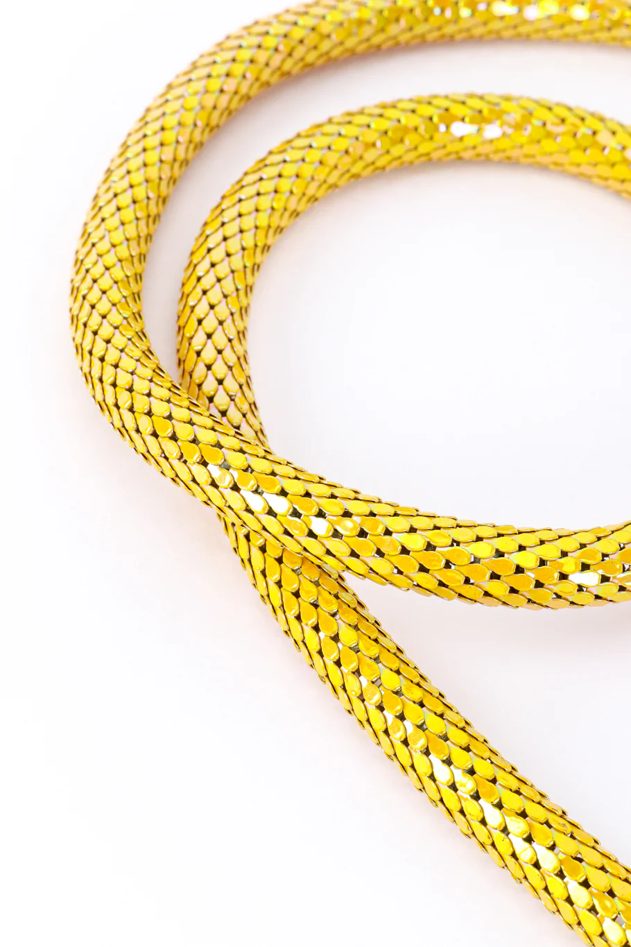 Iridescent Mesh Snake Necklace Belt - Image 5