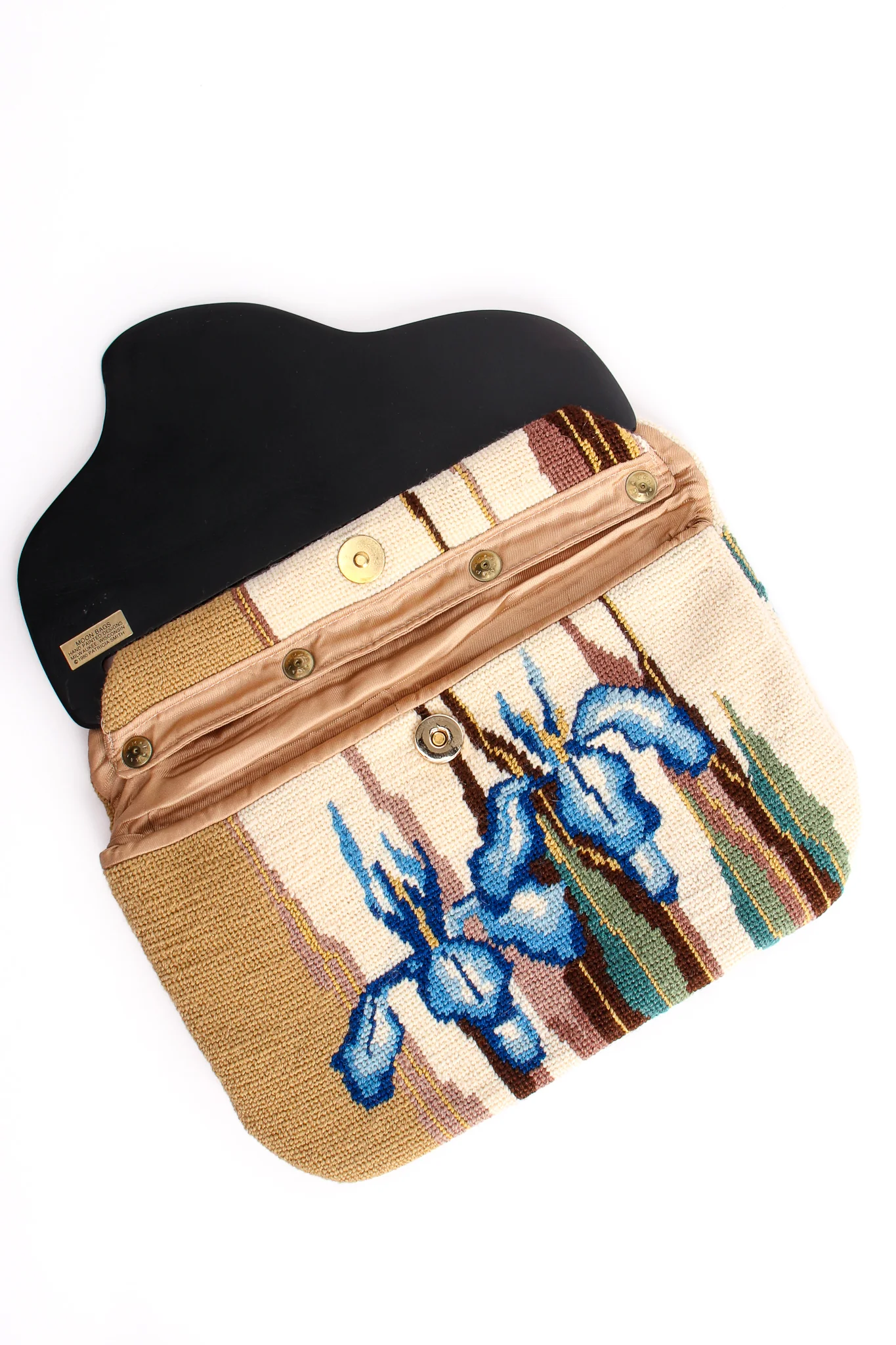 Iris Needlepoint Clutch - Image 11