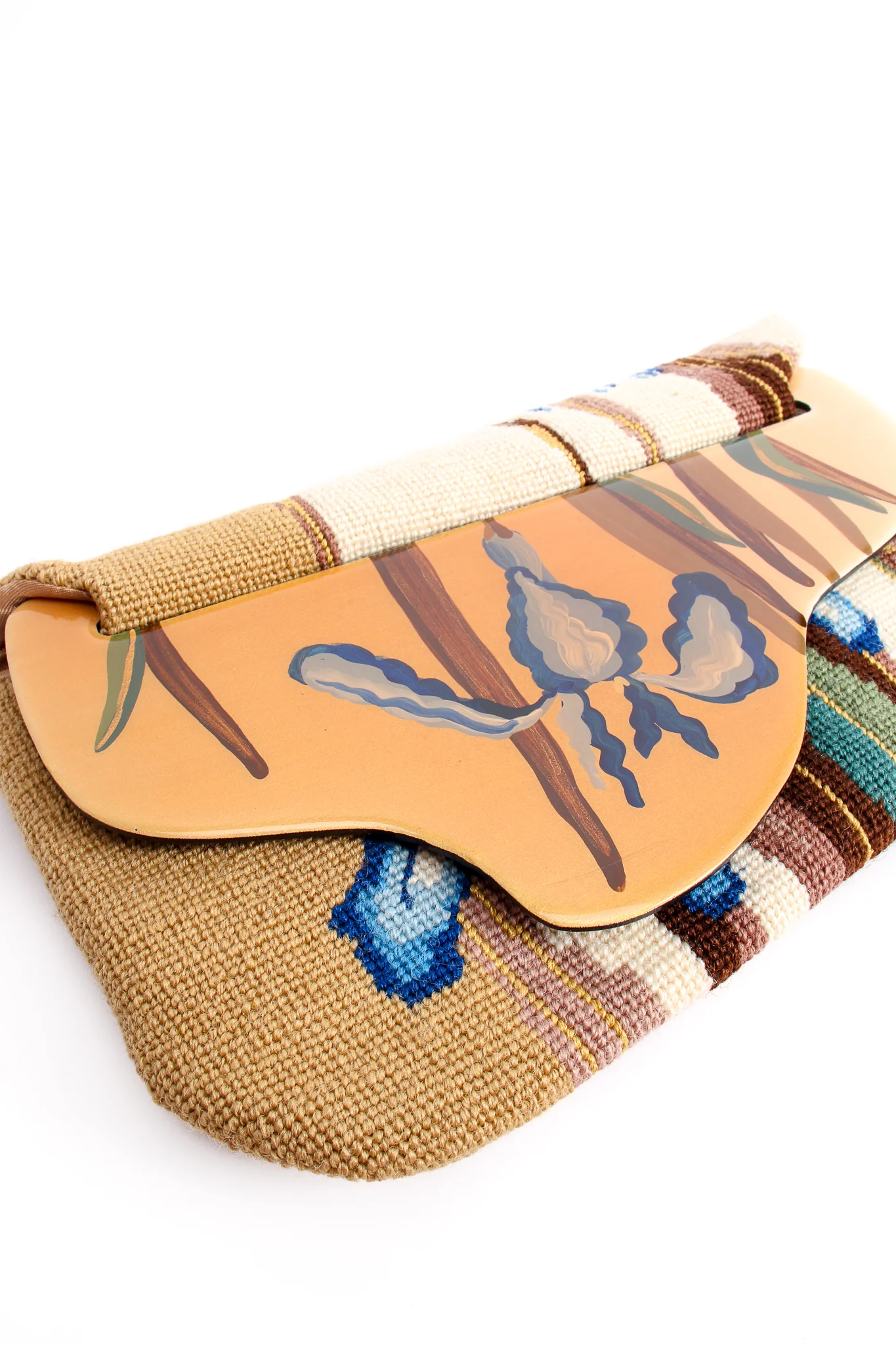 Iris Needlepoint Clutch - Image 4