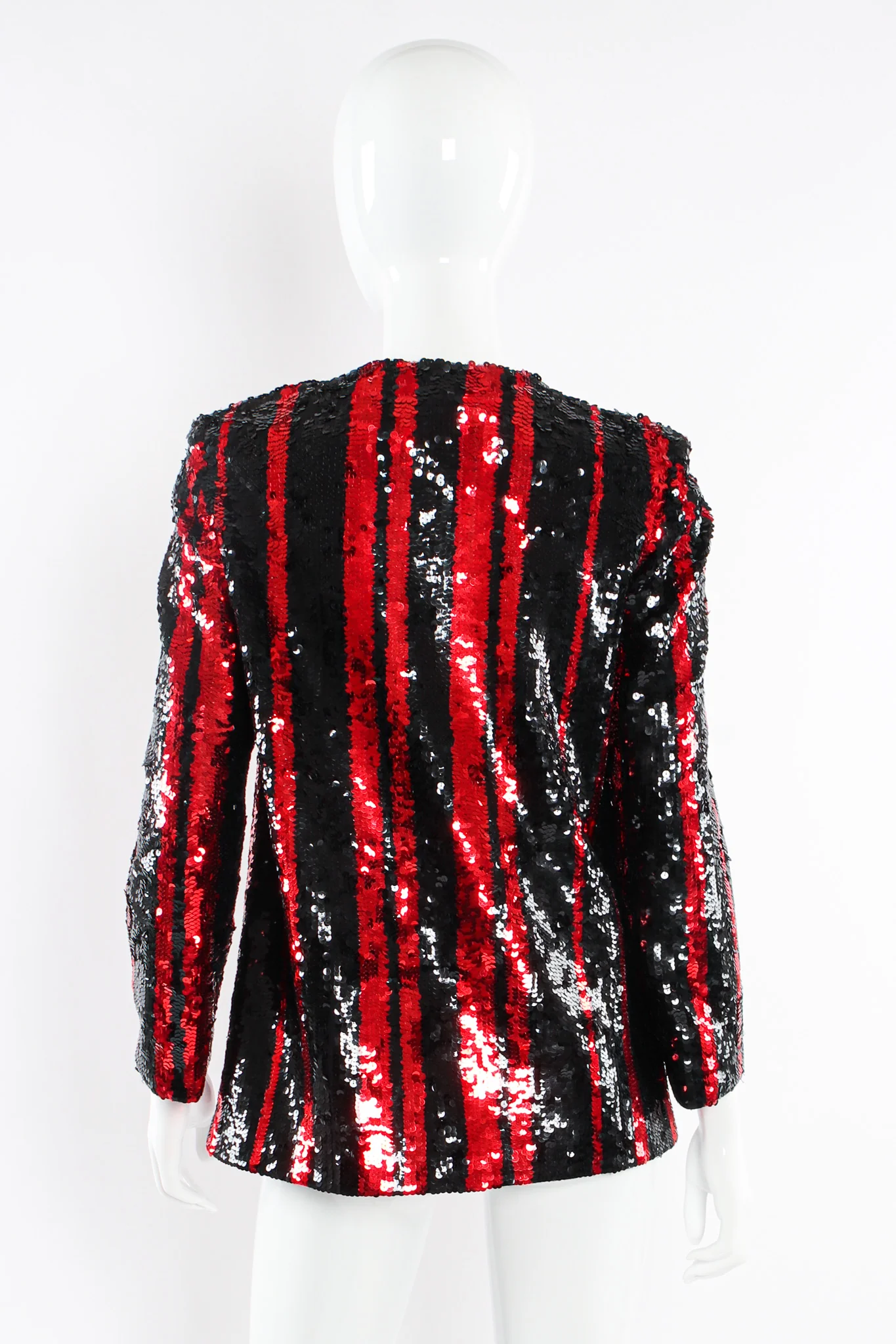 Sequin Stripe Jacket & Skirt Set - Image 7
