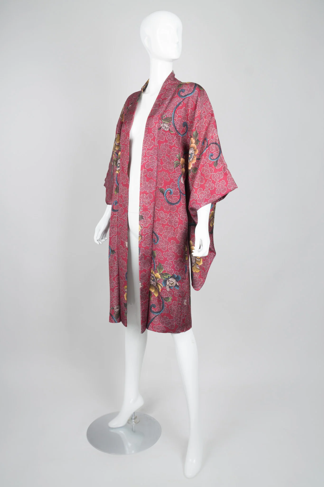 Japanese Floral Rose Blossom Kimono - Image 3