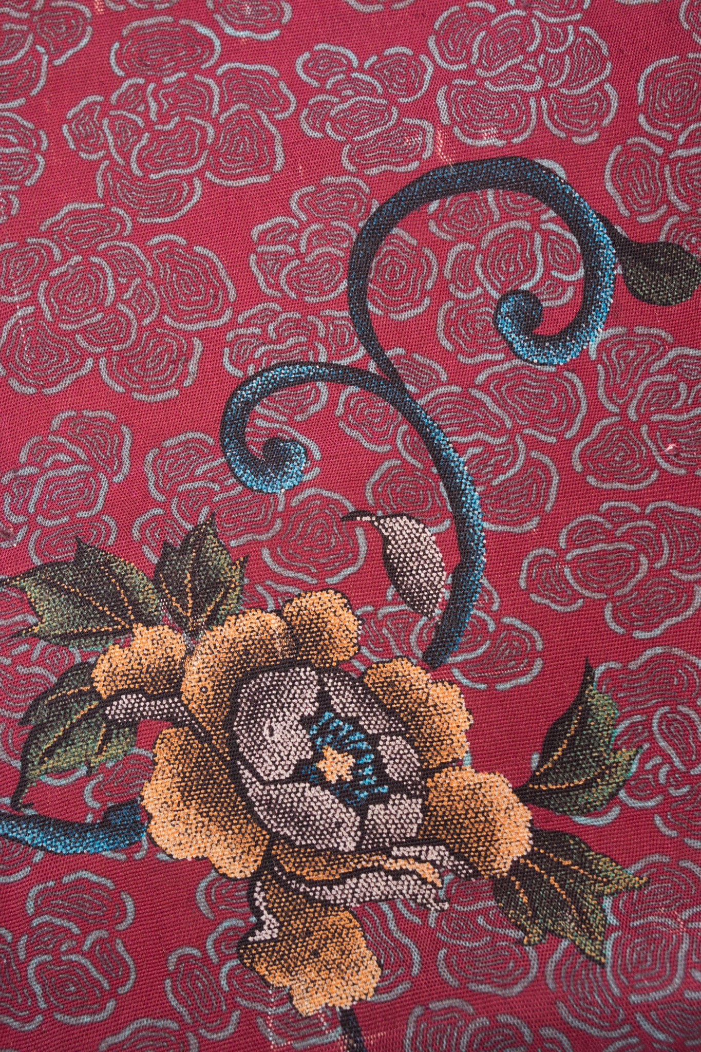 Japanese Floral Rose Blossom Kimono - Image 9