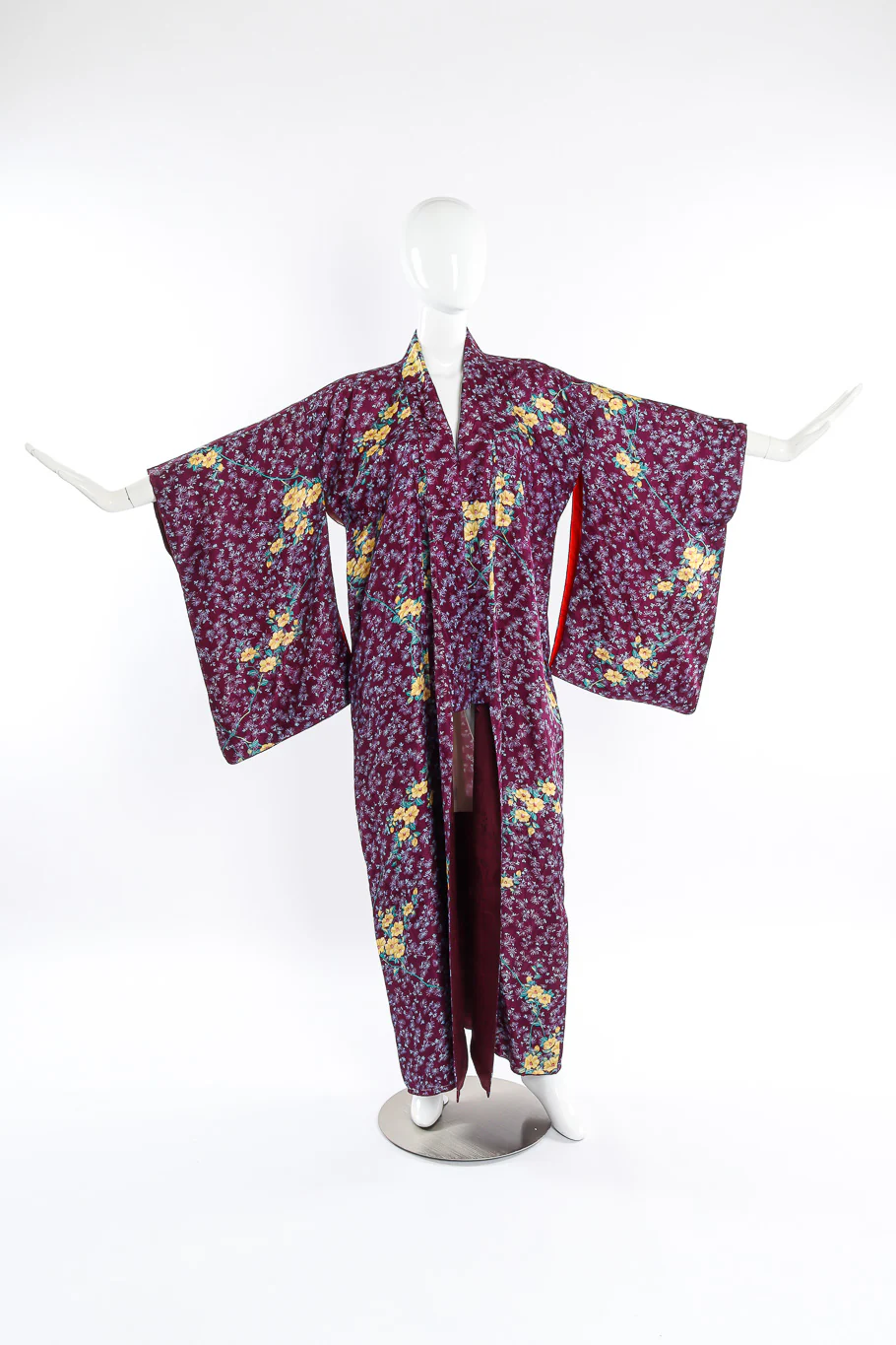 Japanese Floral Vine Printed Kimono