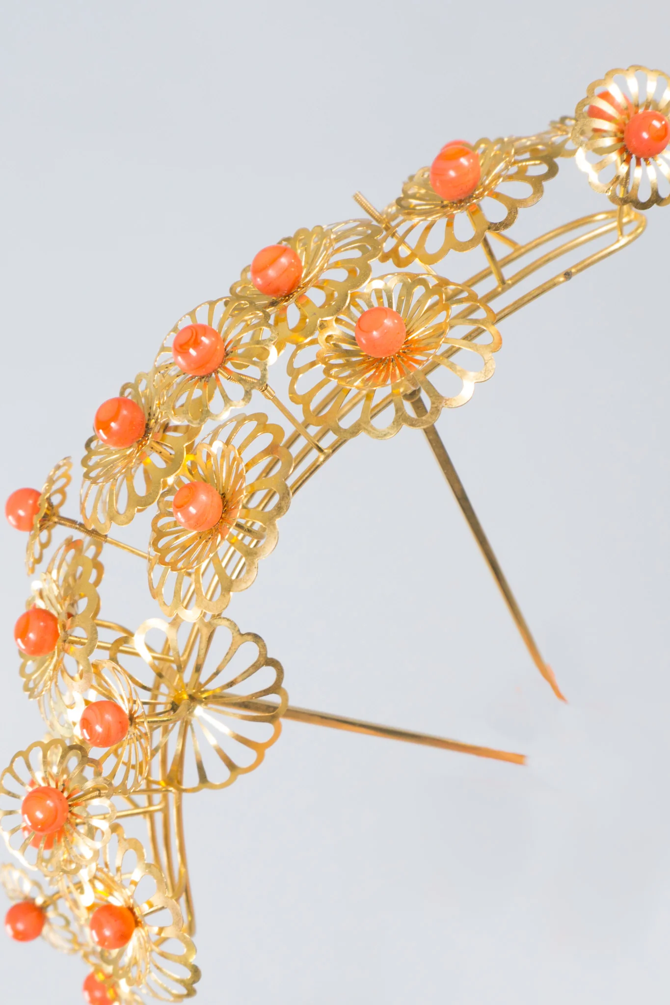 Japanese Flower Crown Headpiece & Hairpin Set - Image 13