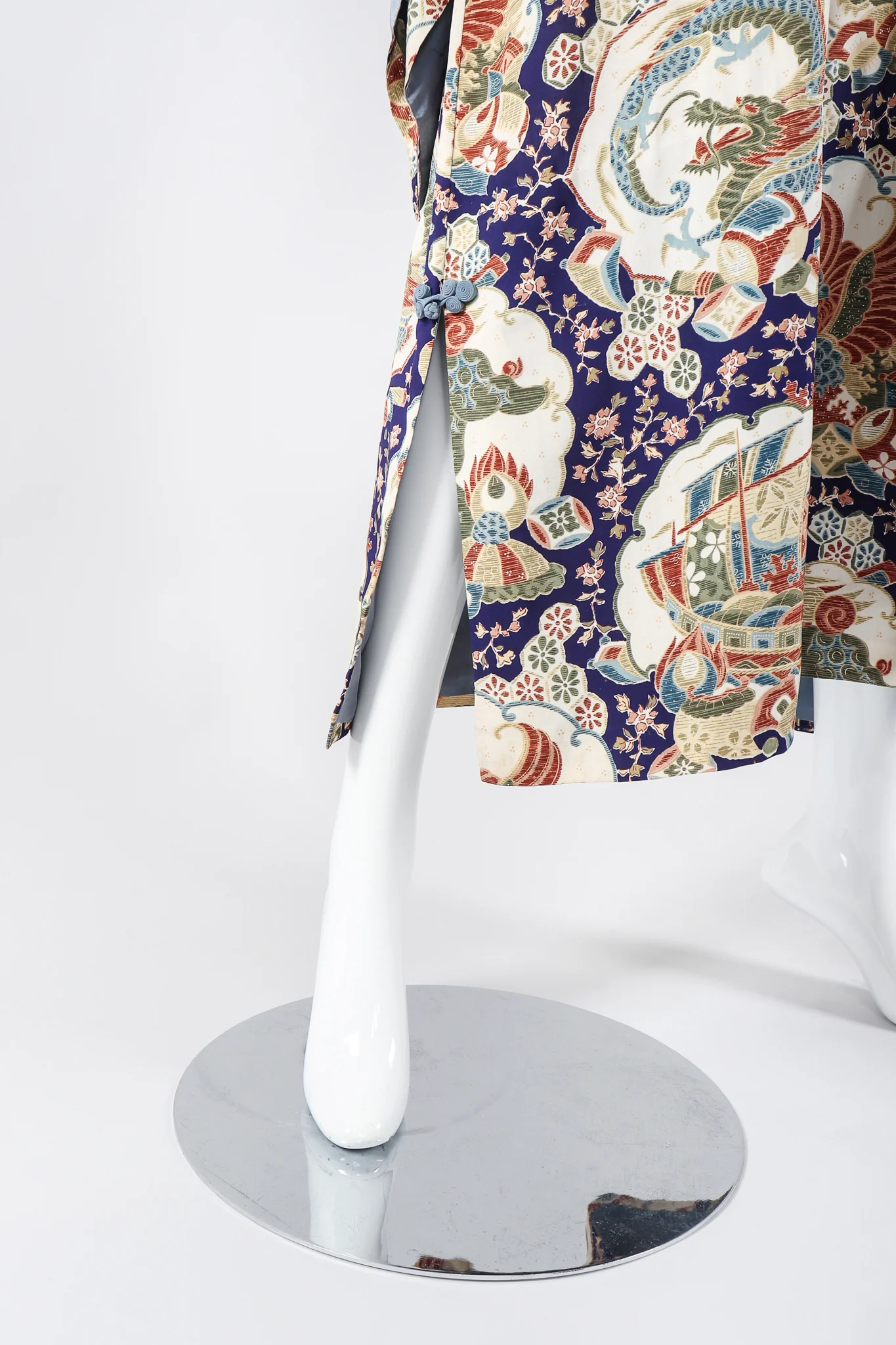 Japanese Folk Print Kimono Caftan - Image 11
