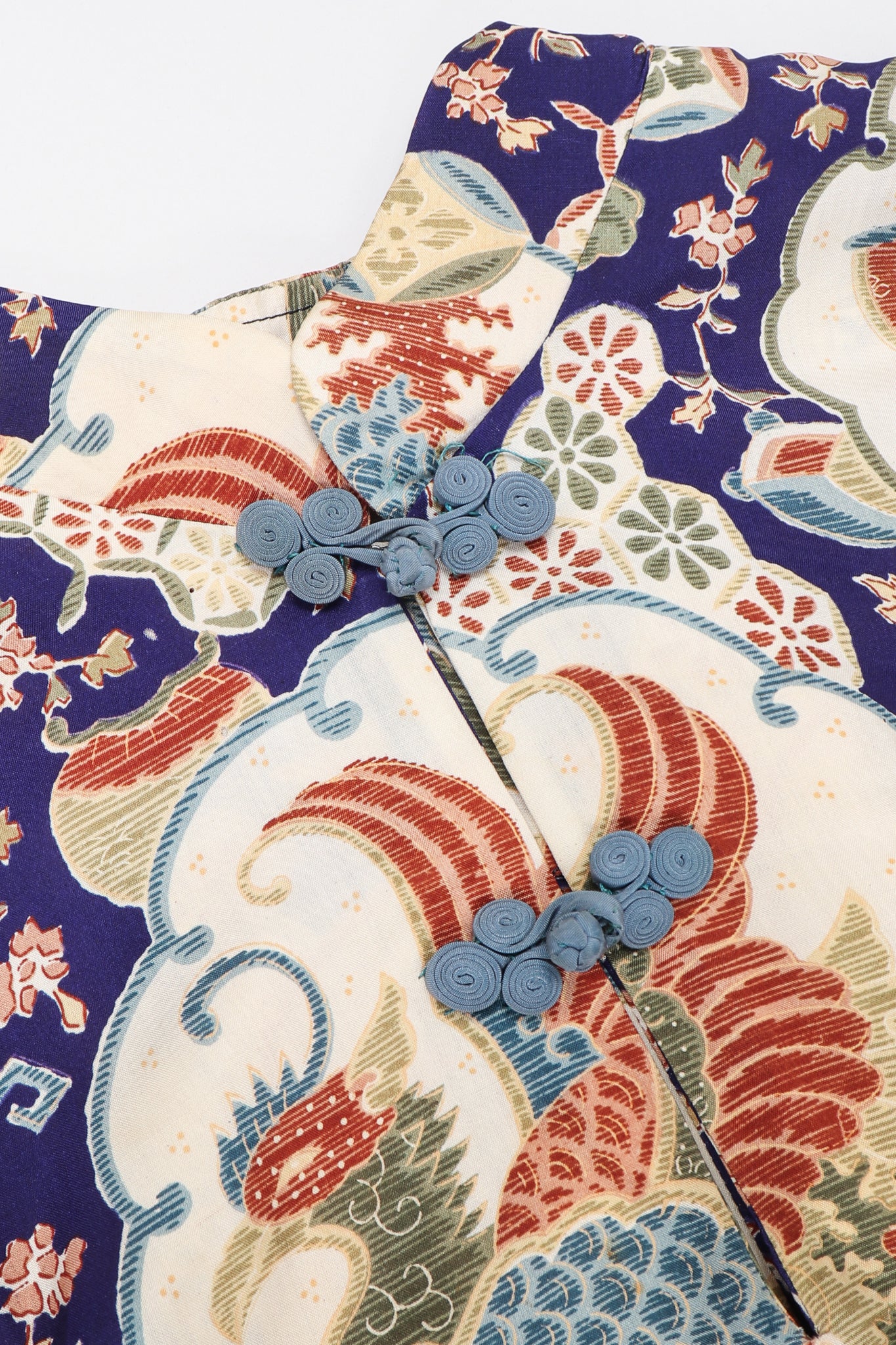 Japanese Folk Print Kimono Caftan - Image 12