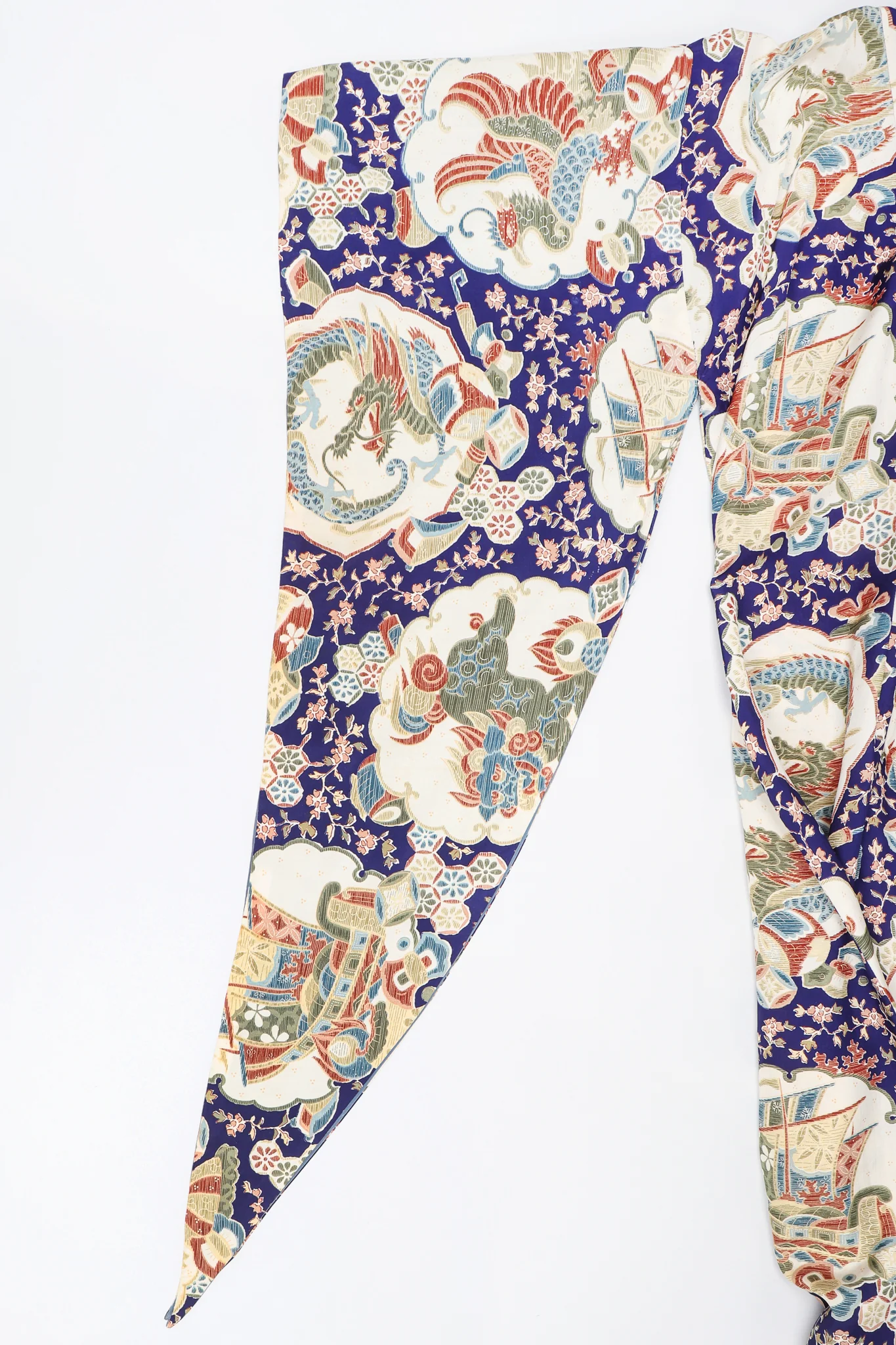 Japanese Folk Print Kimono Caftan - Image 14