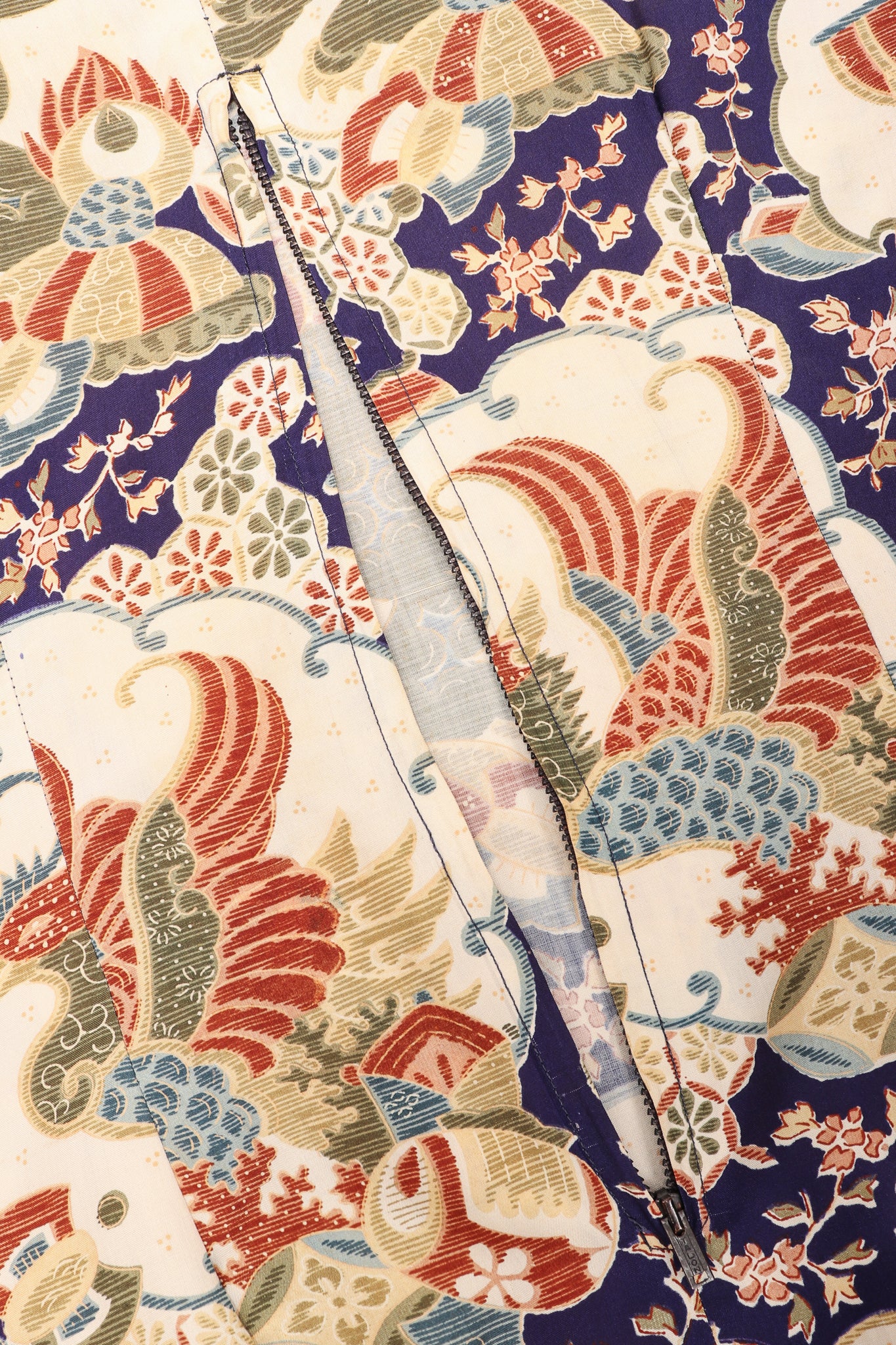 Japanese Folk Print Kimono Caftan - Image 18