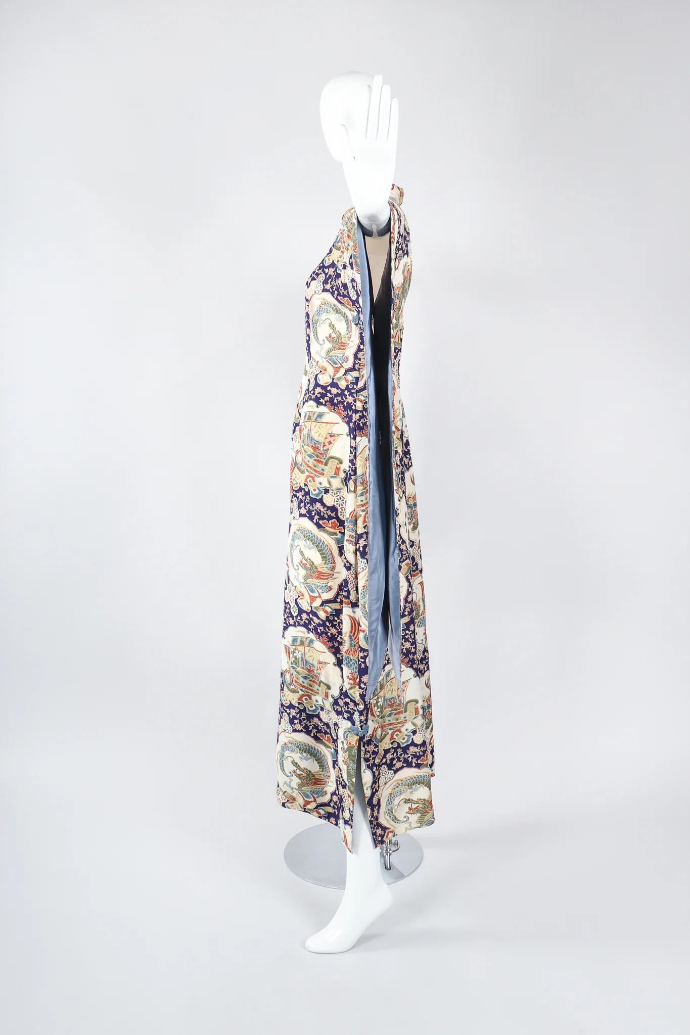 Japanese Folk Print Kimono Caftan - Image 5