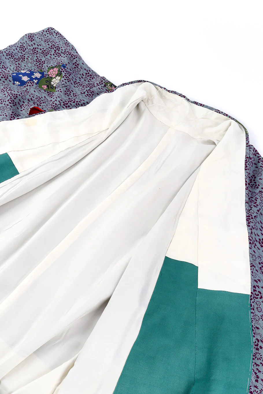 Japanese Leaf & Floral Kimono - Image 9