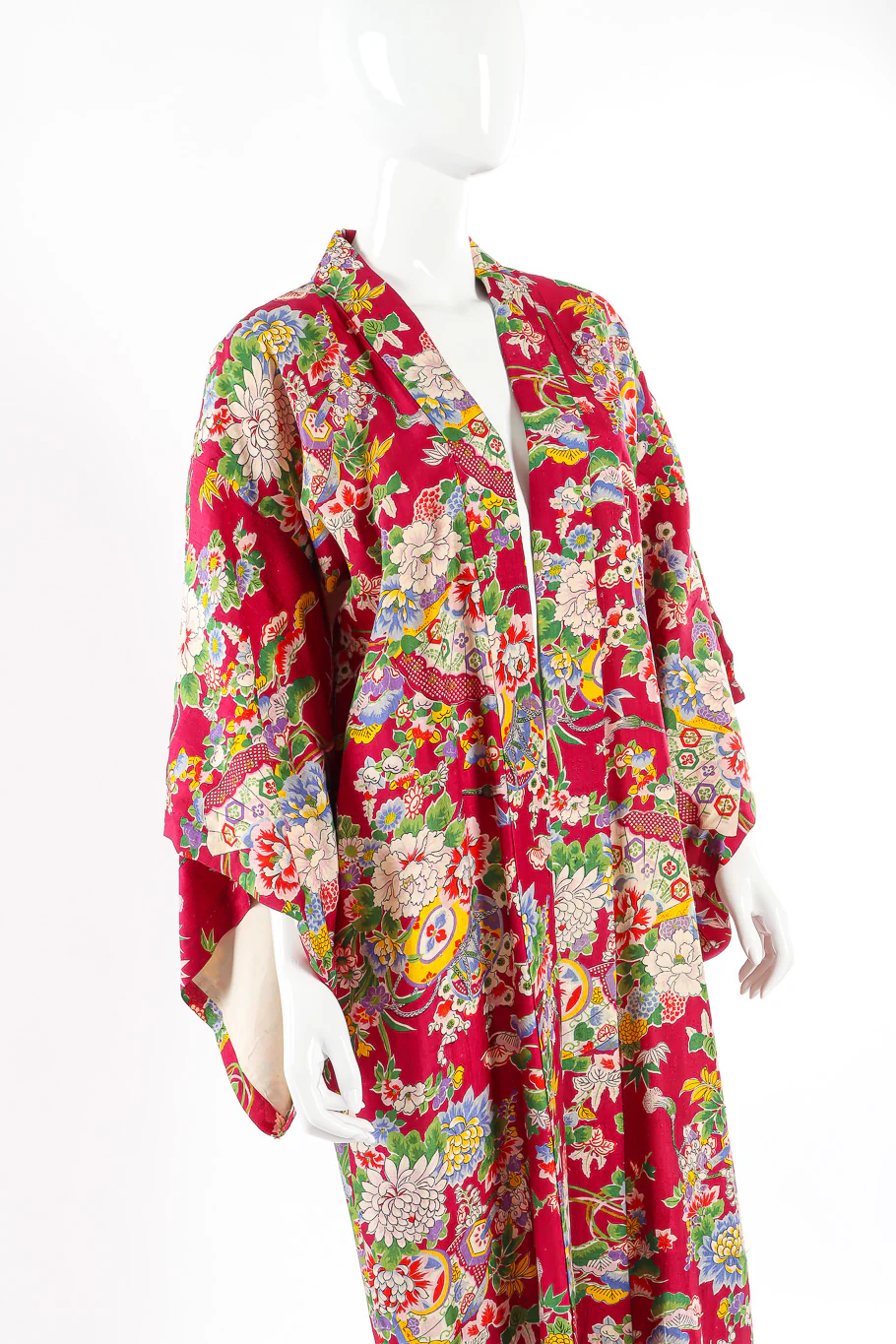 Japanese Lily Blossom Lantern Kimono - Image 3