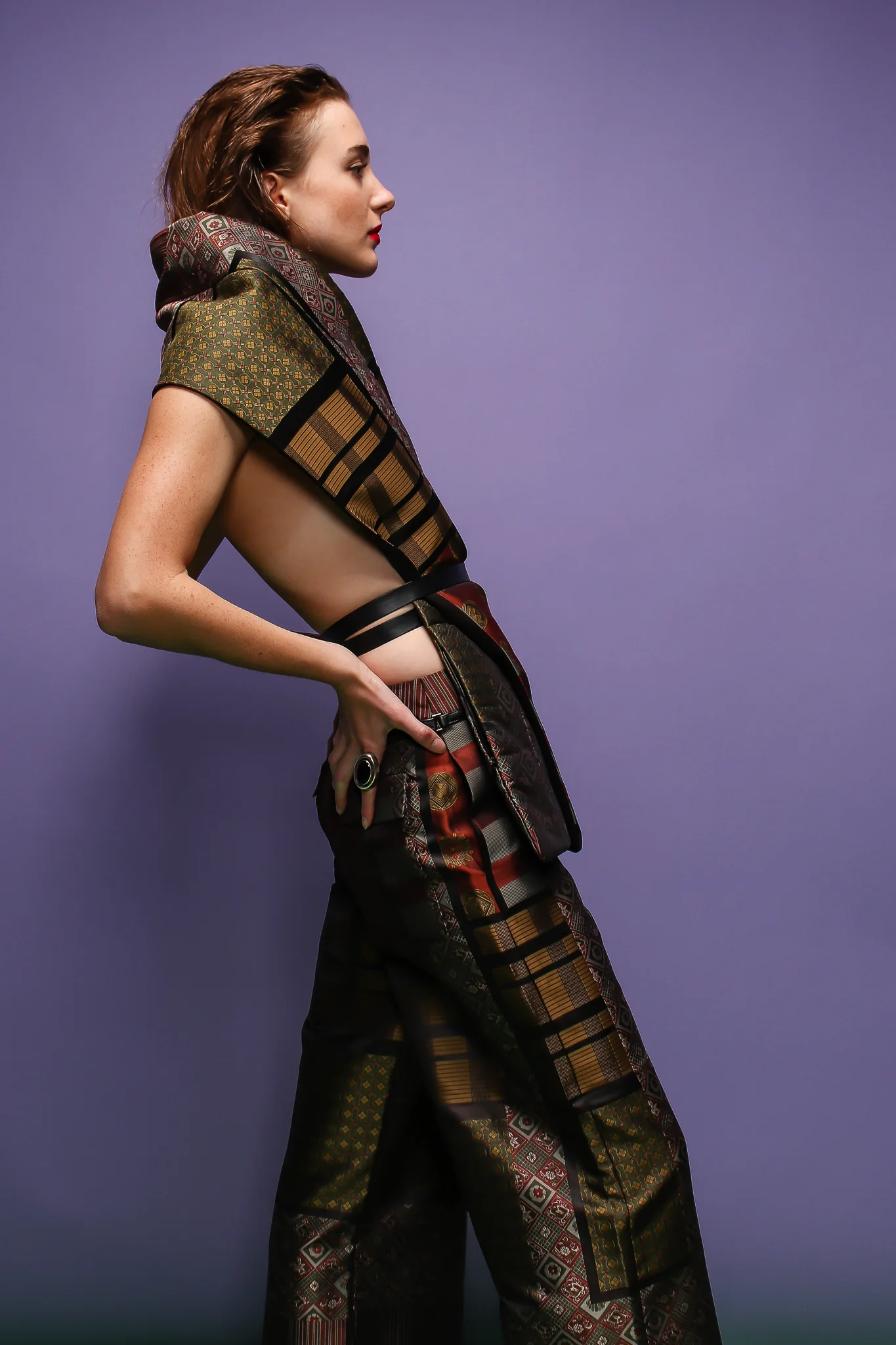 Japanese Mon Shawl Top & Pant Set - Image 2