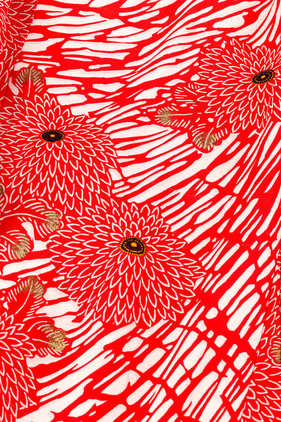 Japanese Red Winter Floral Kimono - Image 10