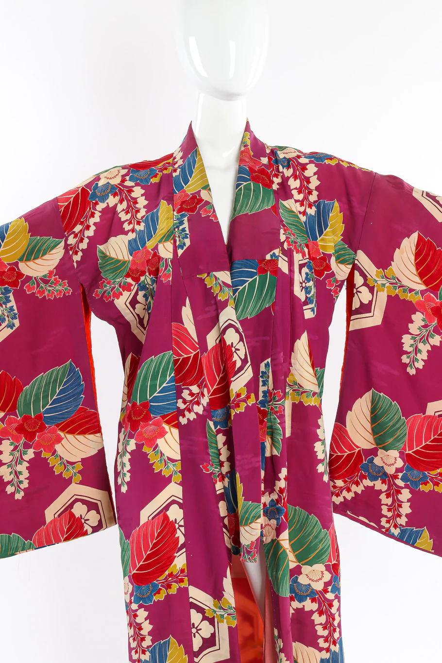 Japanese Tropical Tile Kimono - Image 6