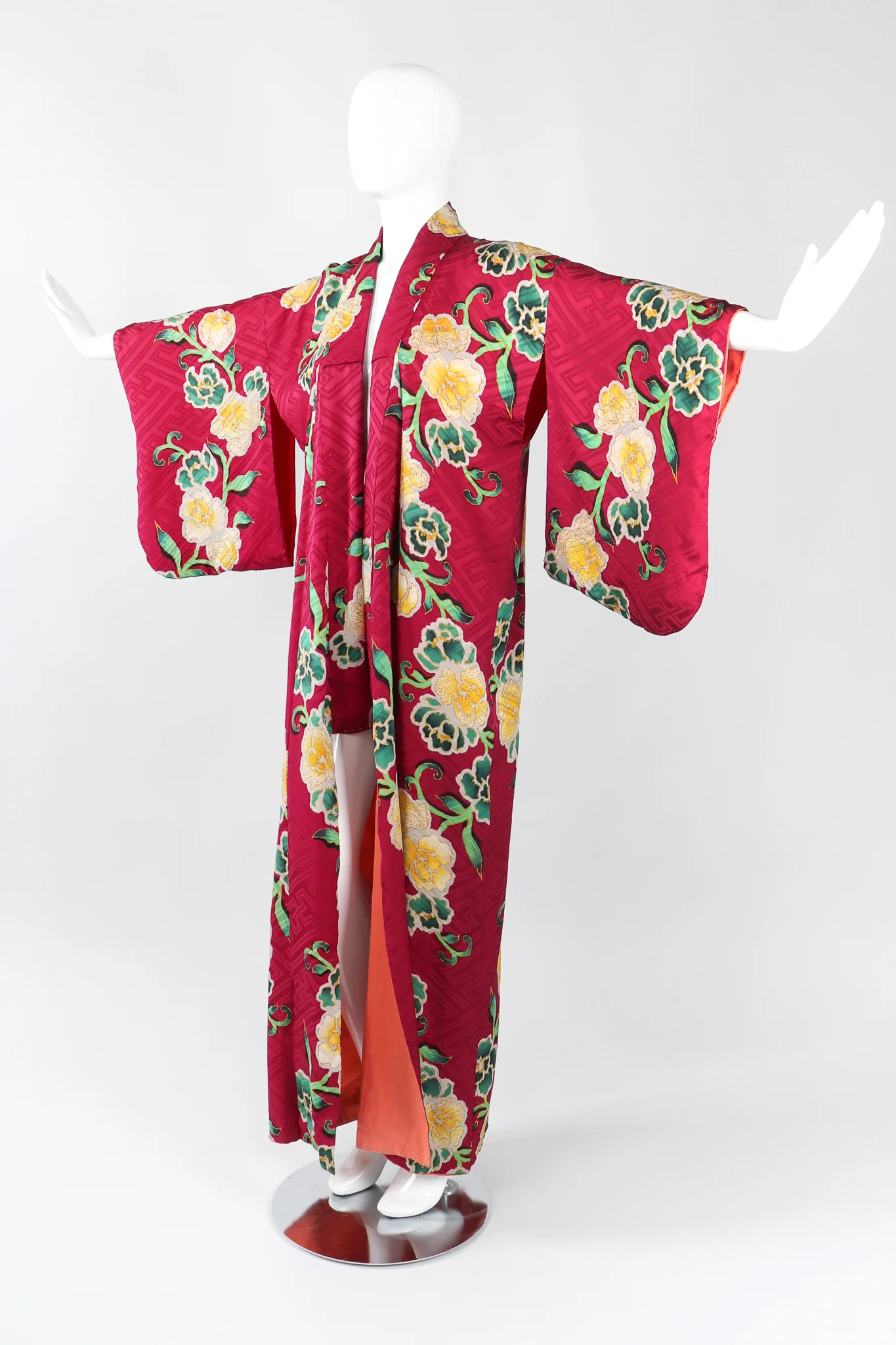 Japanese Yellow Rose Kimono - Image 2