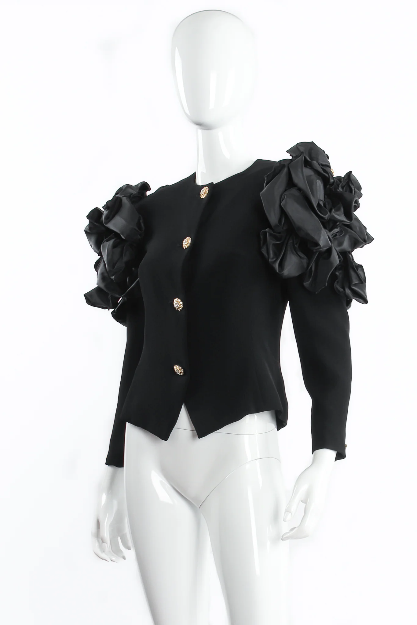 Jarin Ruffle Shoulder Jacket - Image 3